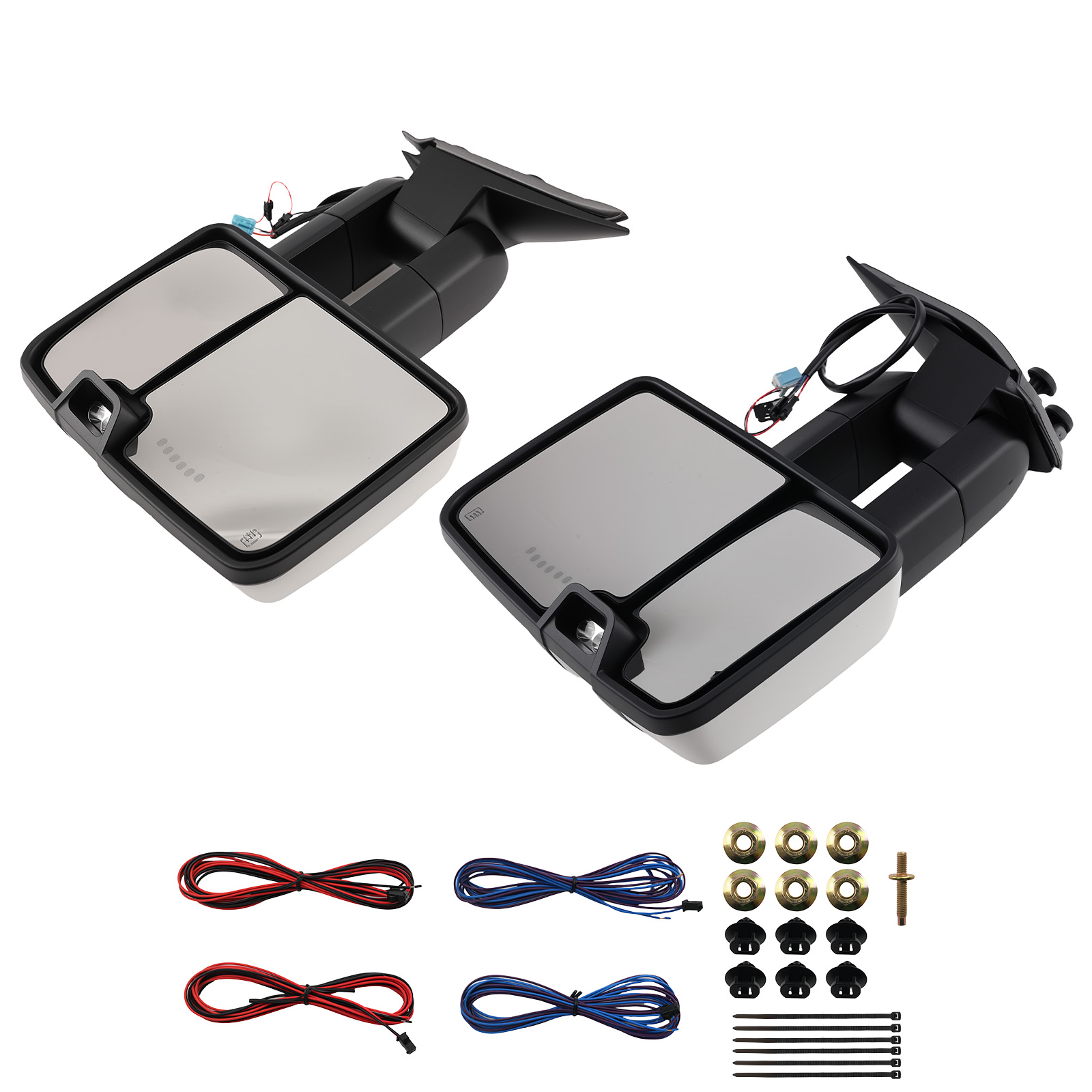 Rear View Mirror Pair for GMC Sierra Avalanche 2003-2006 Sequential 8068851