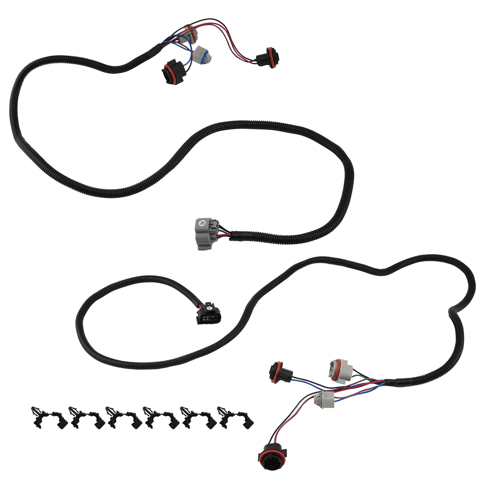 2 Pcs Tail Light Harness Pair LH & RH for Chevy Silverado 1500-3500HD 2008-2009