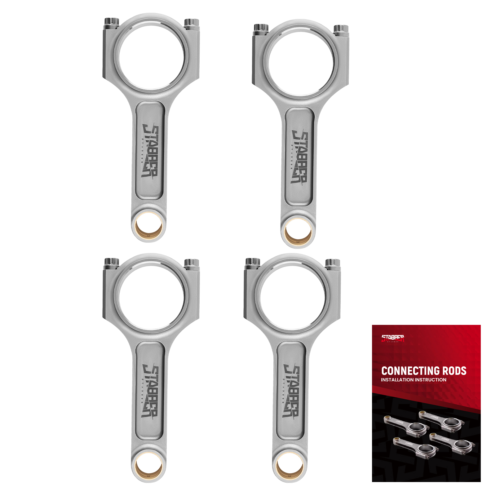 Racing Forged Connecting Rods for Mazda MZR 2.3L Engine 154.8mm with ARP 2000