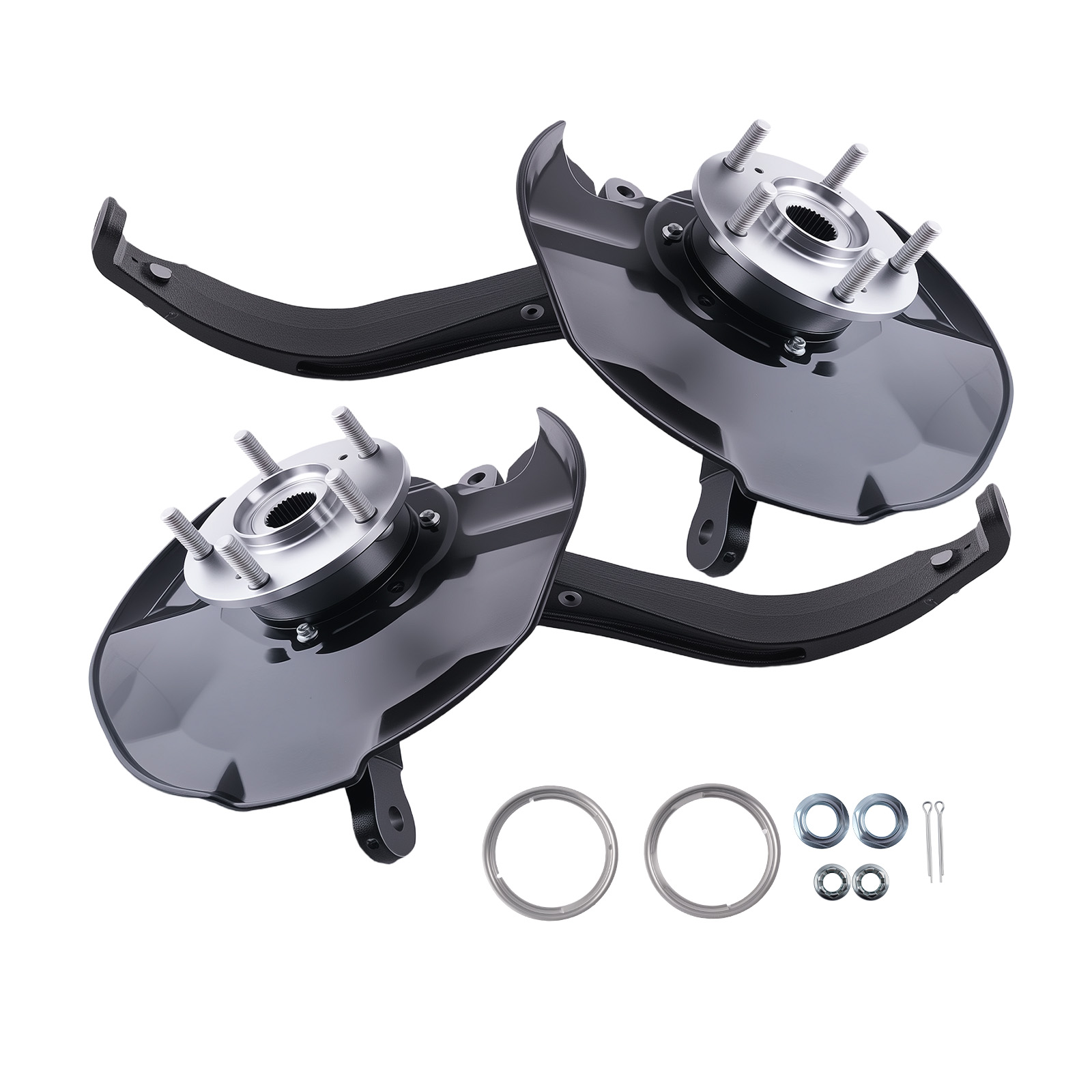 R & L Front Steering Knuckle+Wheel Hub Bearing For Accord 08-12 Acura TSX 09-14