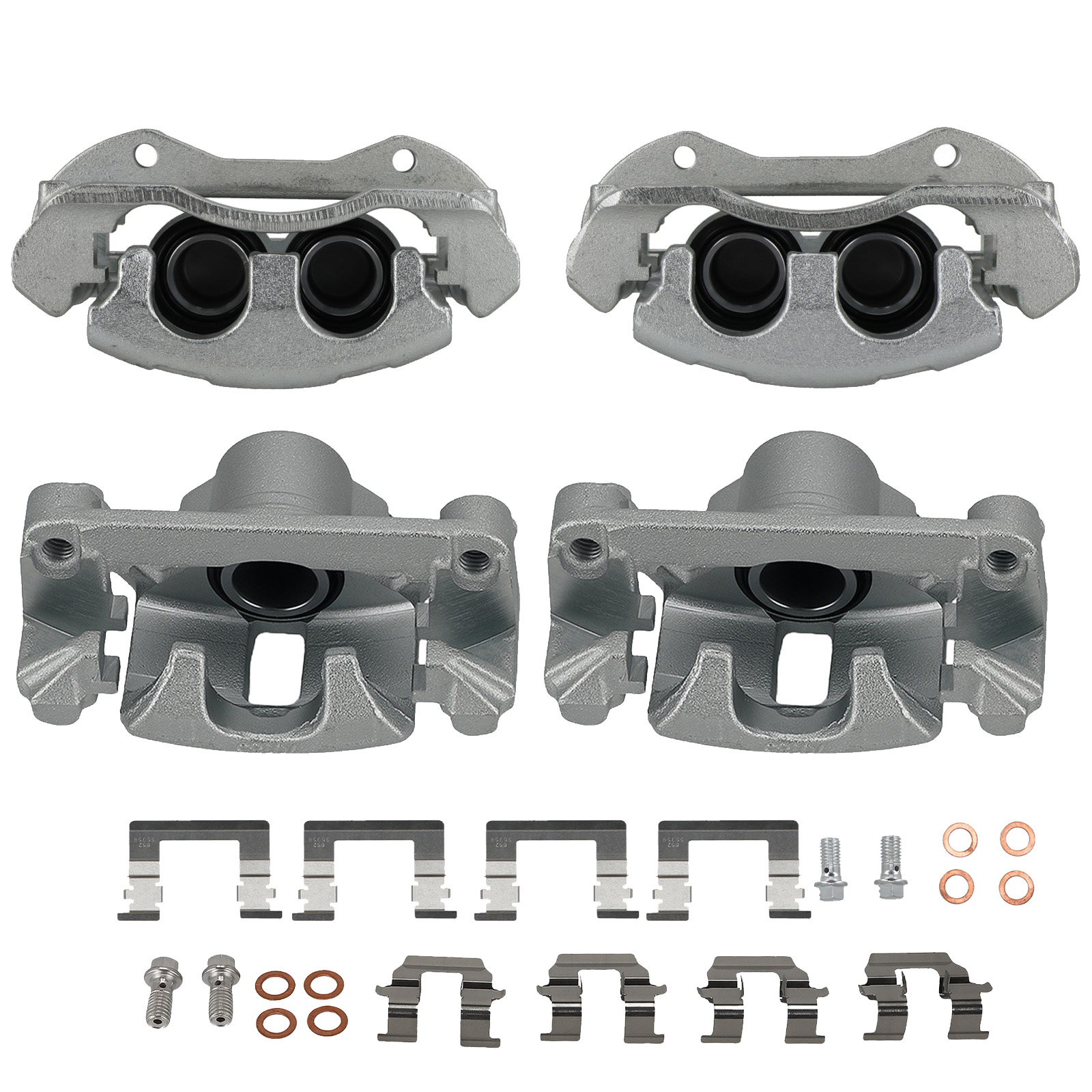 Front Rear Brake Caliper Kit for Chevrolet Monte Carlo 2006-2007 w/Bracket