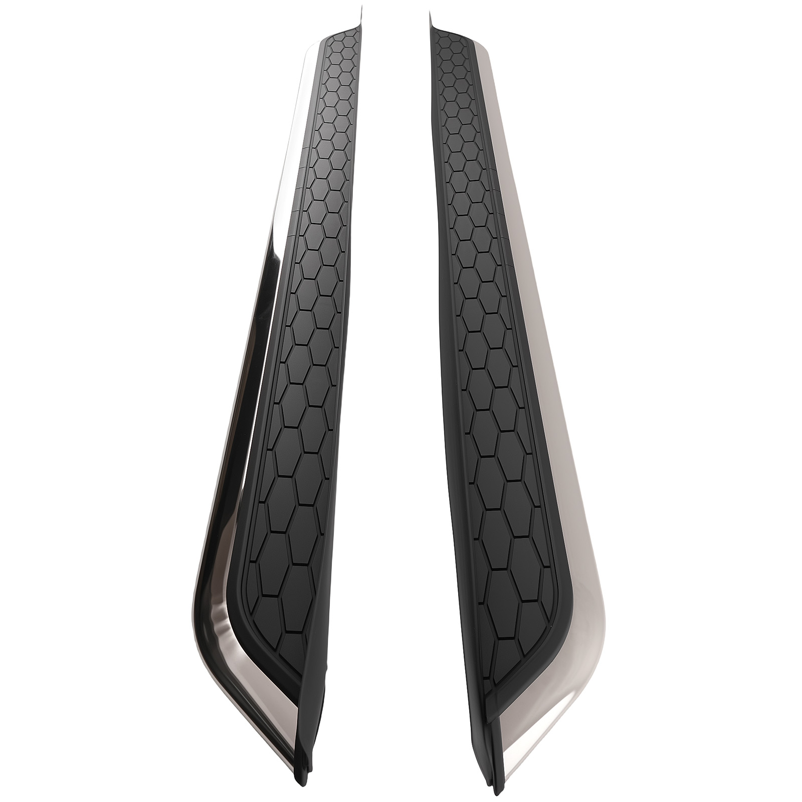 Black Side Running Boards for Lincoln Aviator 20-25 Aluminum Easy Installation