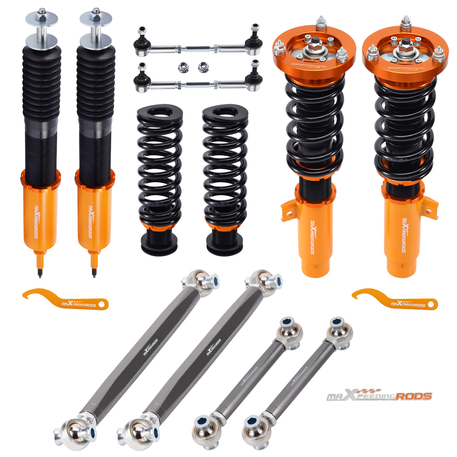 Coilovers Suspension & Rear Camber Toe Arms For BMW 3-Series 325i 328i 335i E92