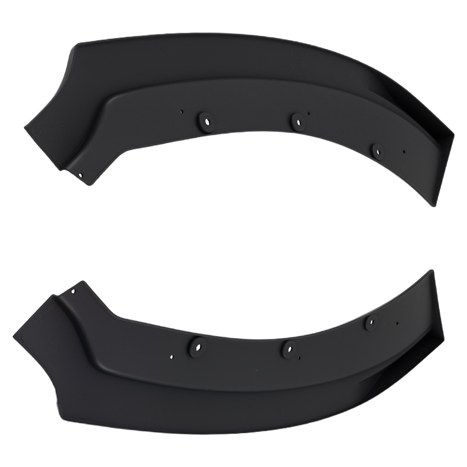 Black Front Bumper Splitter for Ford Mustang 2015-2017 Lower Lip Kit Plastic