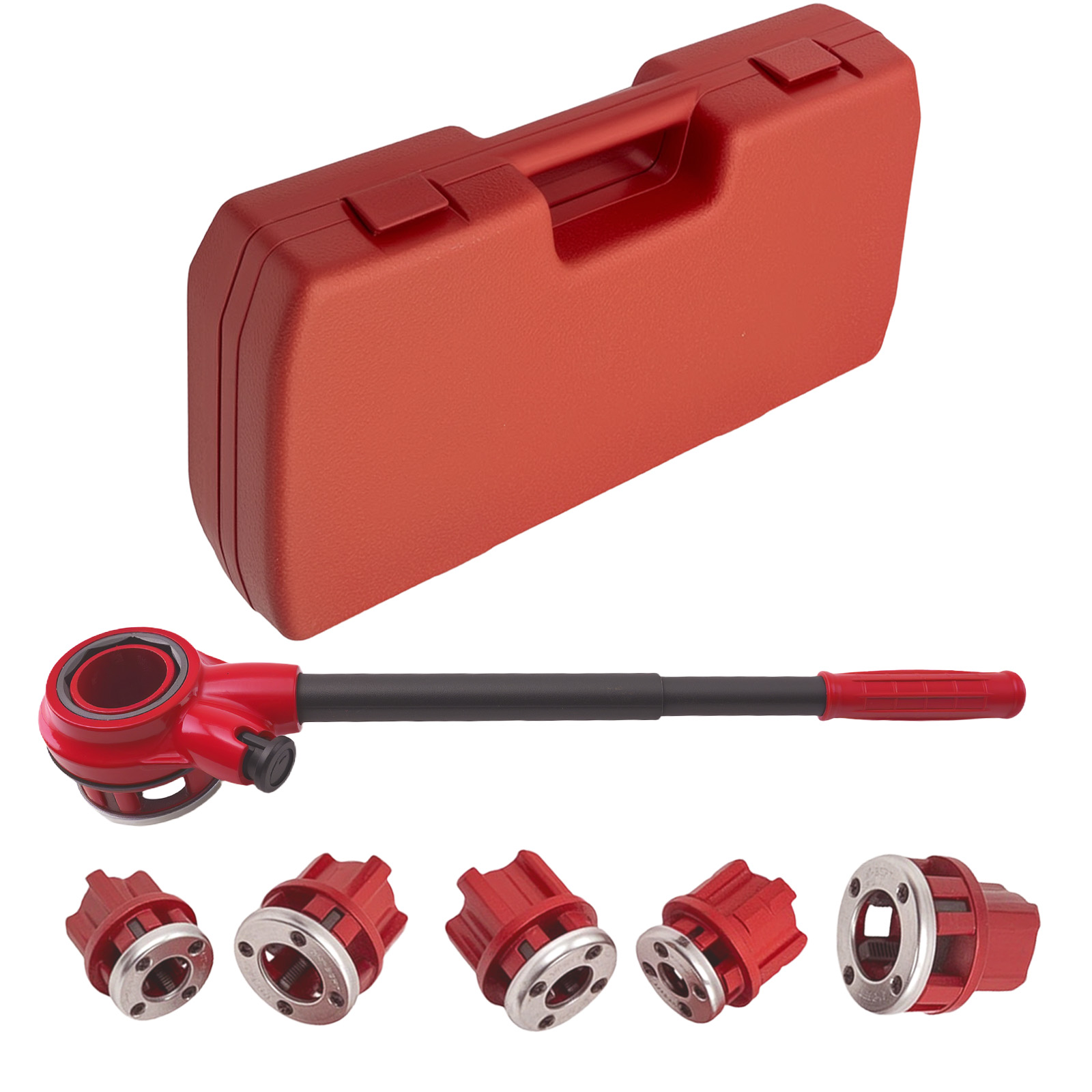 Ratchet Pipe Thread Threader Die Handle Tube Lengthening Bar Tool Kit 3/4'' New