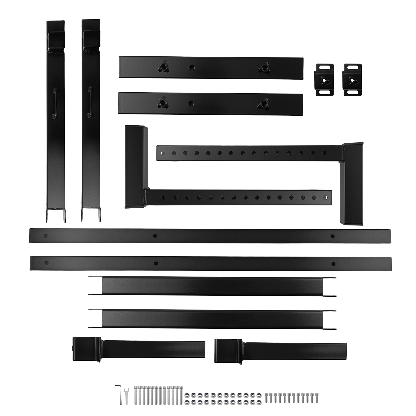 2x Heavy Duty Truck Ladder Rack for Ford F-Series Silverado Ram Black Steel