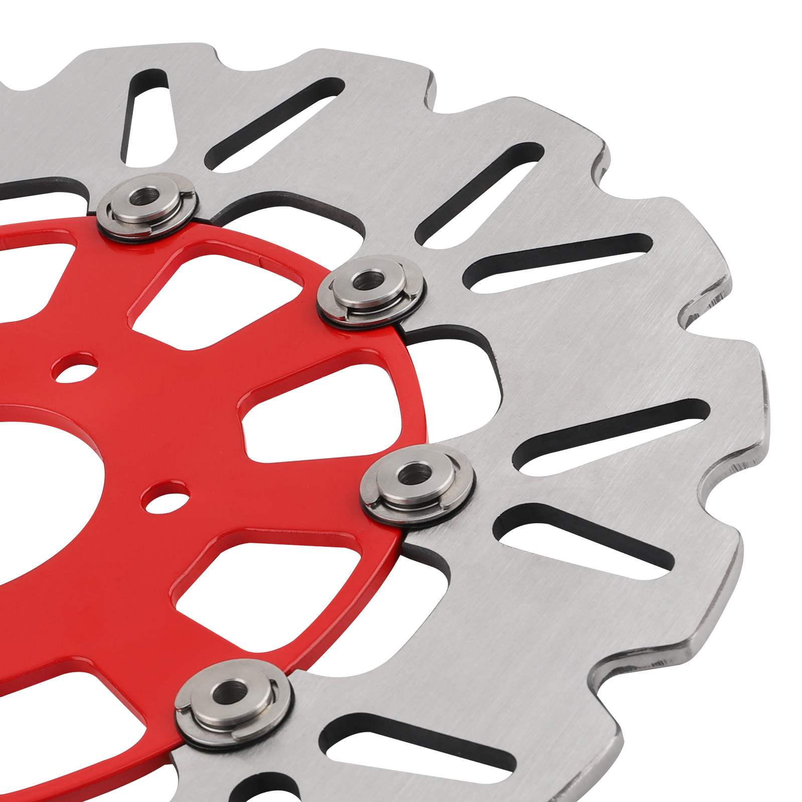 299mm Front Brake Disc Pair for Harley-Davidson Dyna Sportster 2006-2024 Red