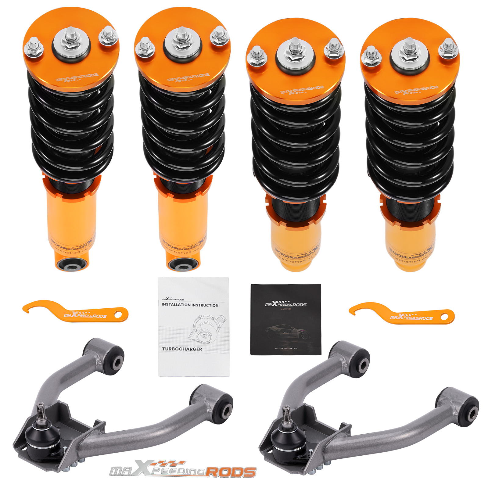 Adjustable Coilovers Front Upper Camber Control Arm Kit for Honda CR-V 1996-2001
