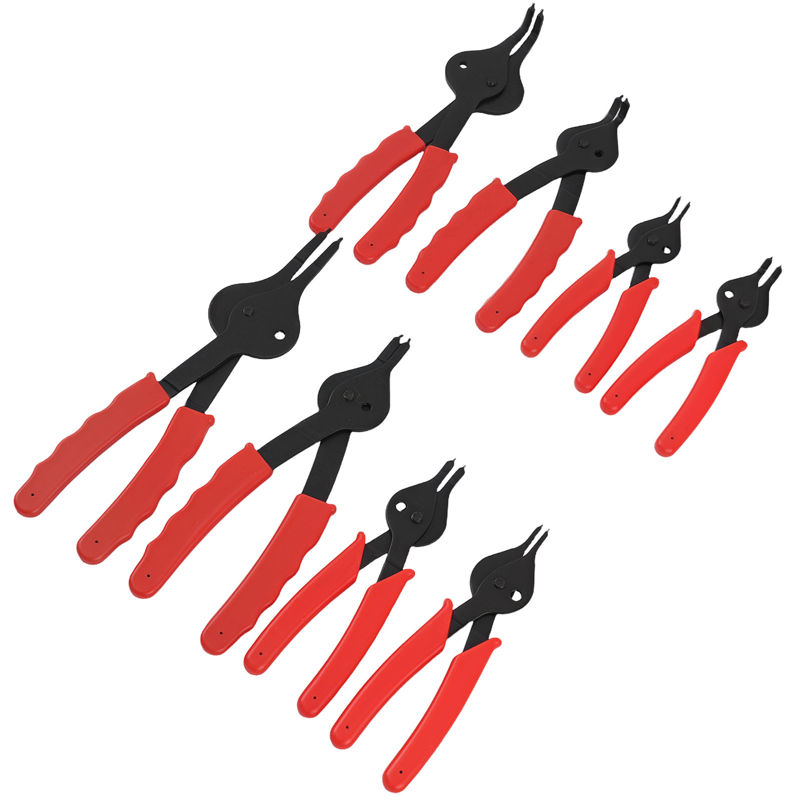 10x Snap Ring Pliers Kit for Car/Truck/SUV Internal & External Circlips 1-2.3mm