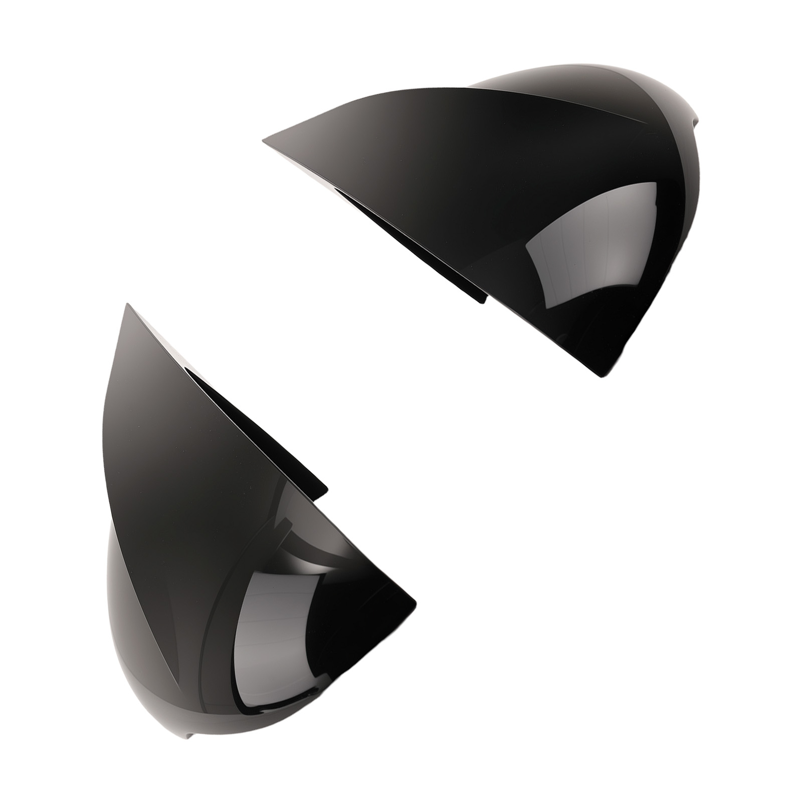 Mirror Cover Protection Kit for Kia K5 2021-2025 Gloss Black ABS Left Right Pair