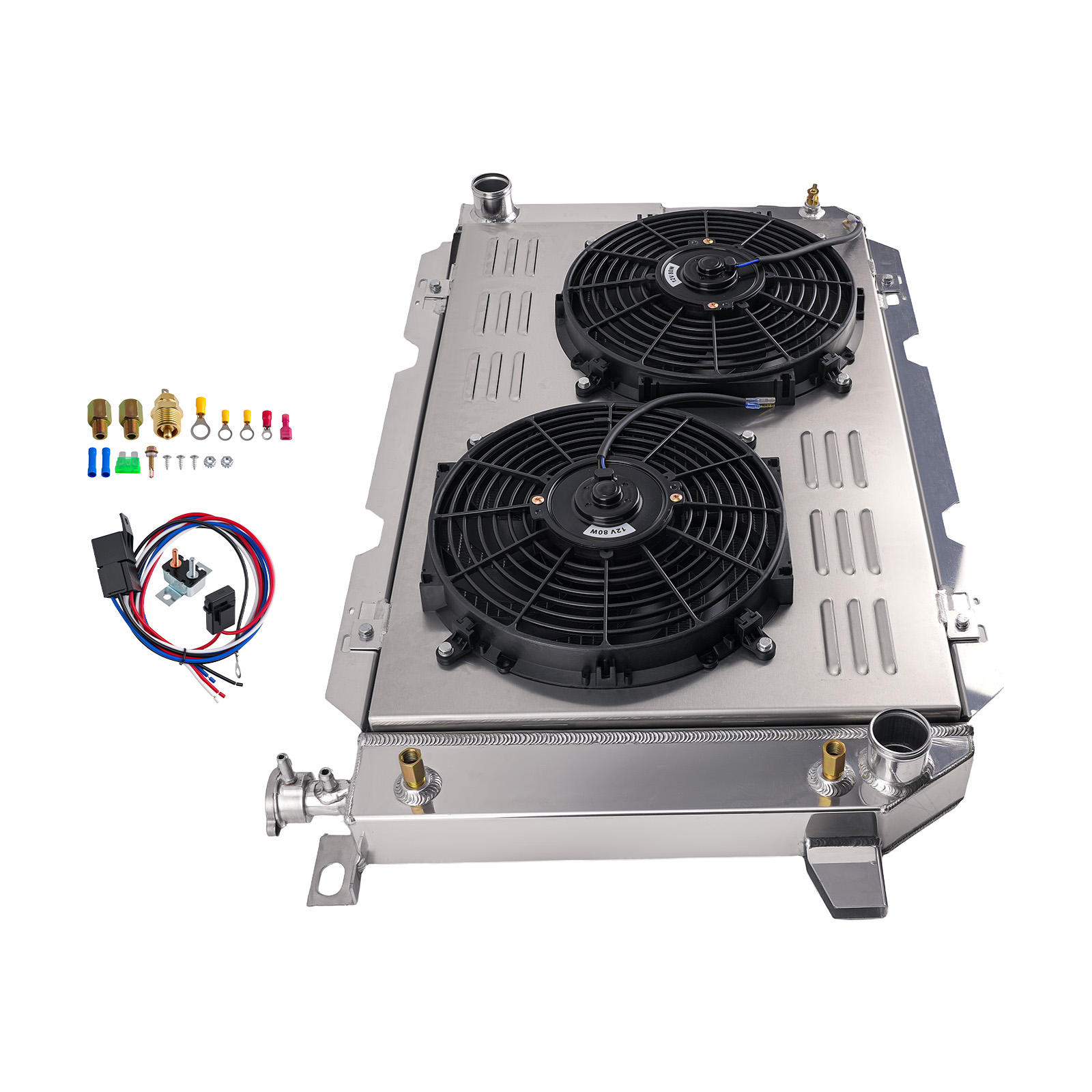 Radiator Shroud Fan for Ford F150 F250 F350 Bronco V8 1985-1997 RK1451 3 Row