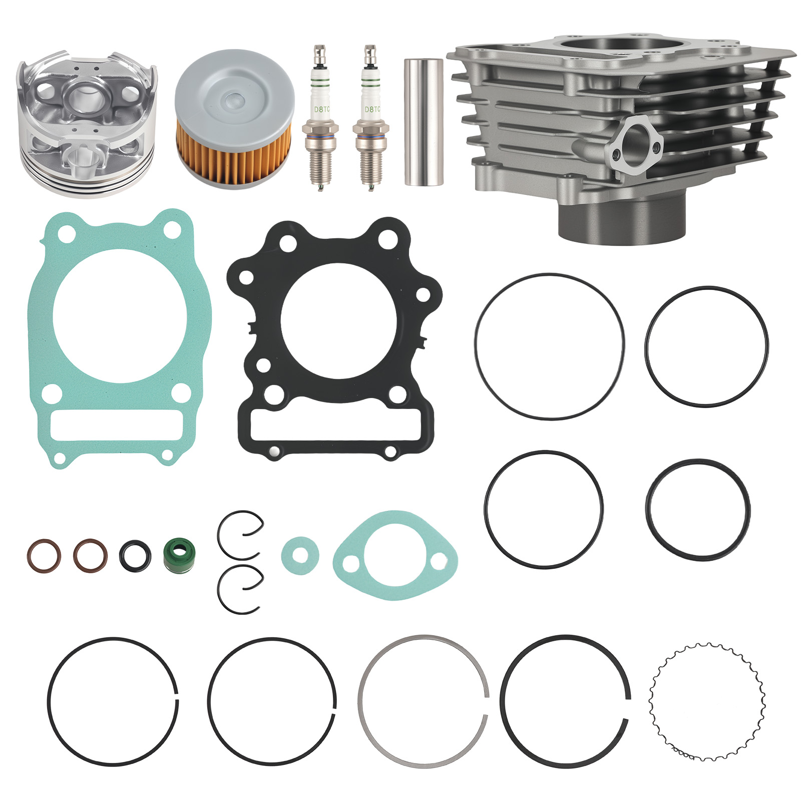 Cylinder Top End Rebuild Kit for Honda TRX300 TRX300FW Fourtrax 300 1988-2000