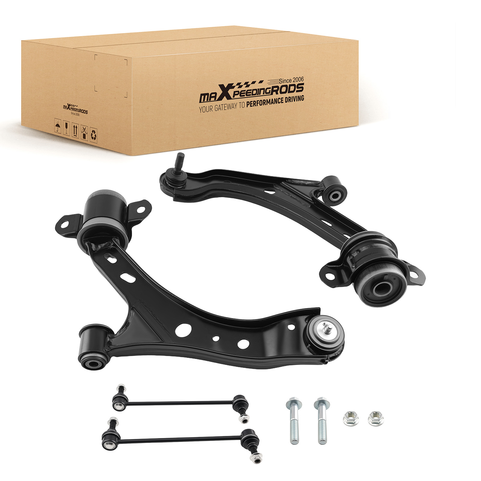 Front Lower Suspension Control Arms Sway bar End Link for Ford Mustang 2005-2010