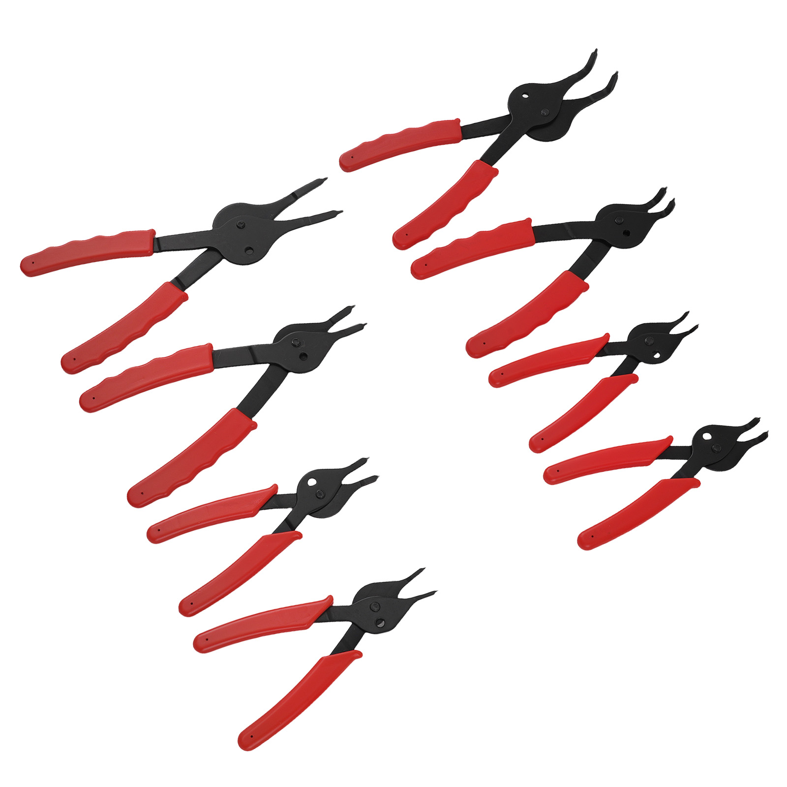 10x Snap Ring Pliers Kit for Car/Truck/SUV Internal & External Circlips 1-2.3mm