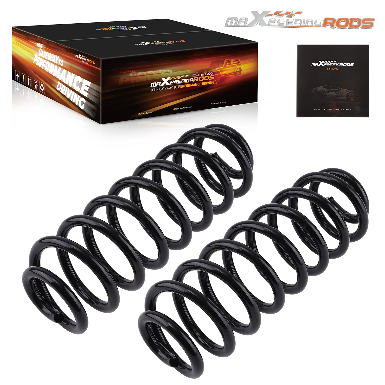 Rear OE Coil Springs Left Right For Cadillac Escalade 2002-2005 GMC Yukon XL1500