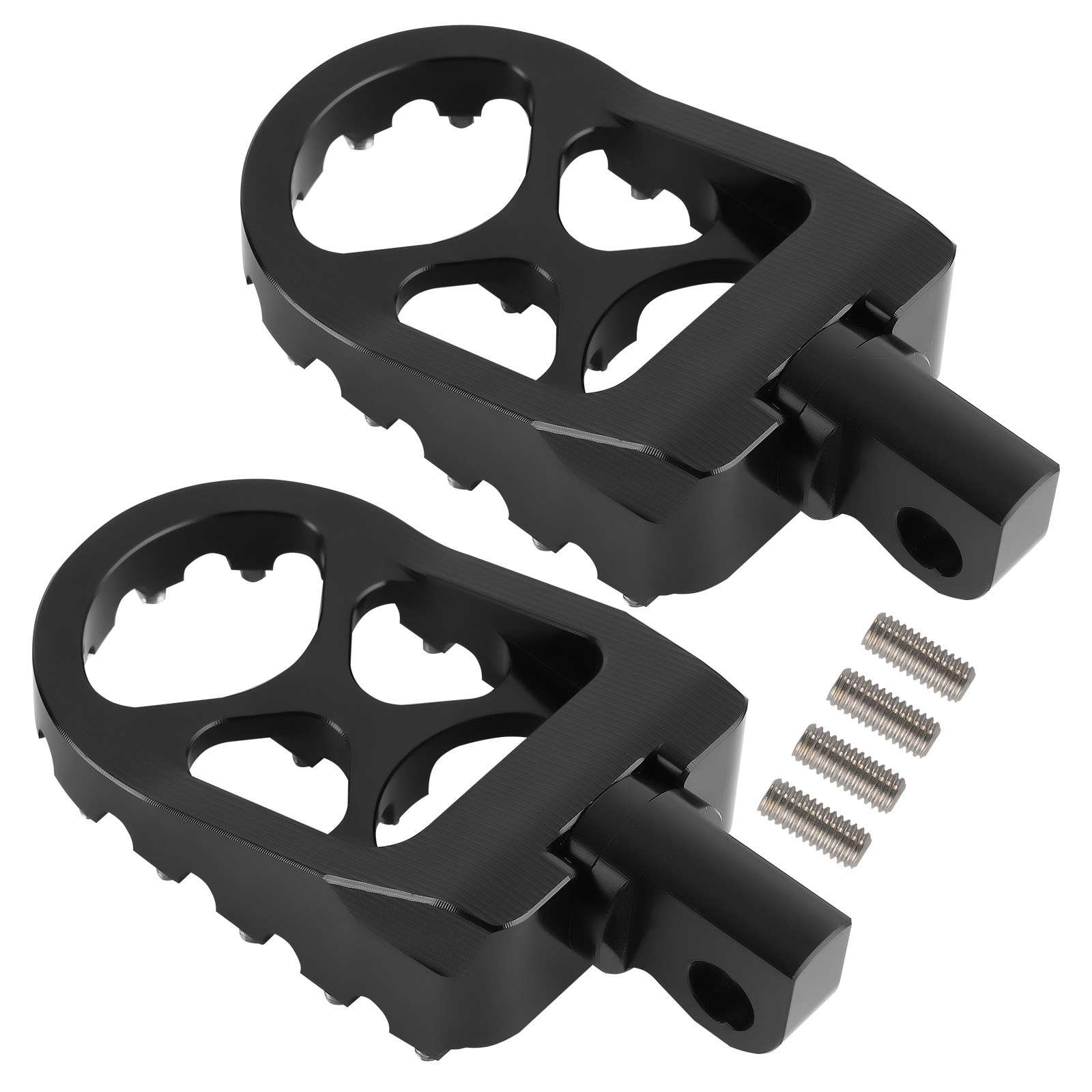 Wide Fat MX Style Foot Pegs Footrest For Harley Heritage Softail 1986-2017