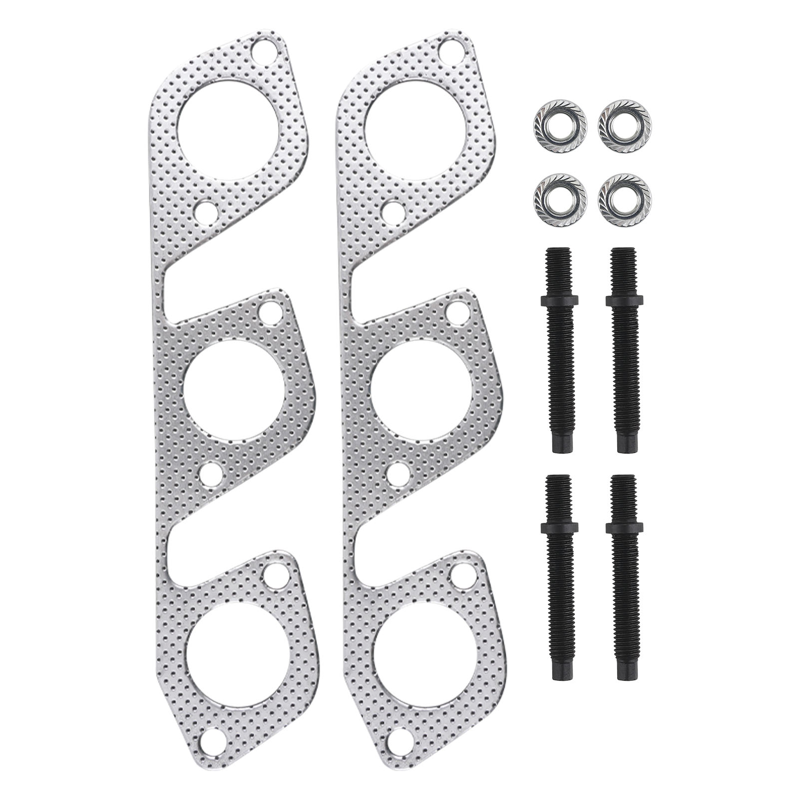 Pair Cast Iron Exhaust Manifold  For Ford E-150 V6 4.2L 5.4L V8 2003 Direct-Fit