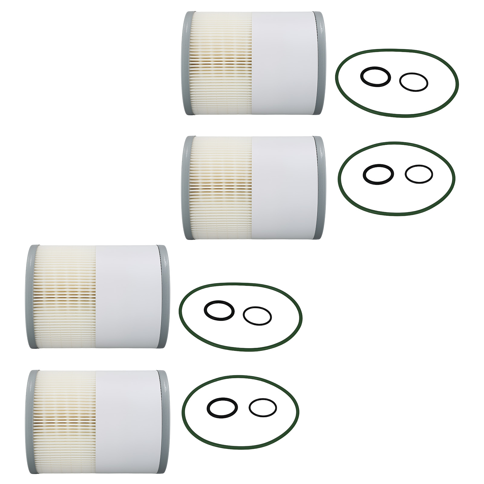 4 Pack Fuel Filter for Detroit Diesel DD13/DD15/DD16 33655 A4720921205 PF9804