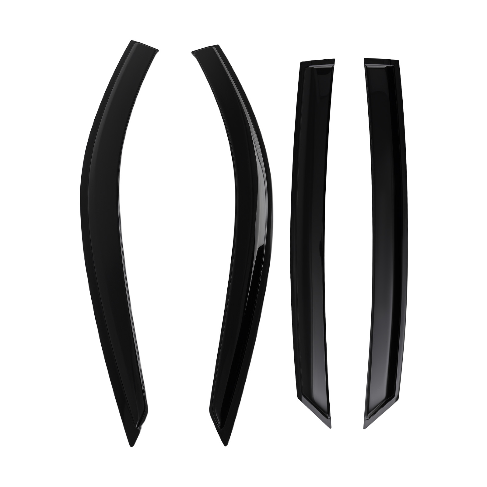 Window Visors Rain Guards Deflectors for Hyundai Elantra 2021-2024 Black Tinted