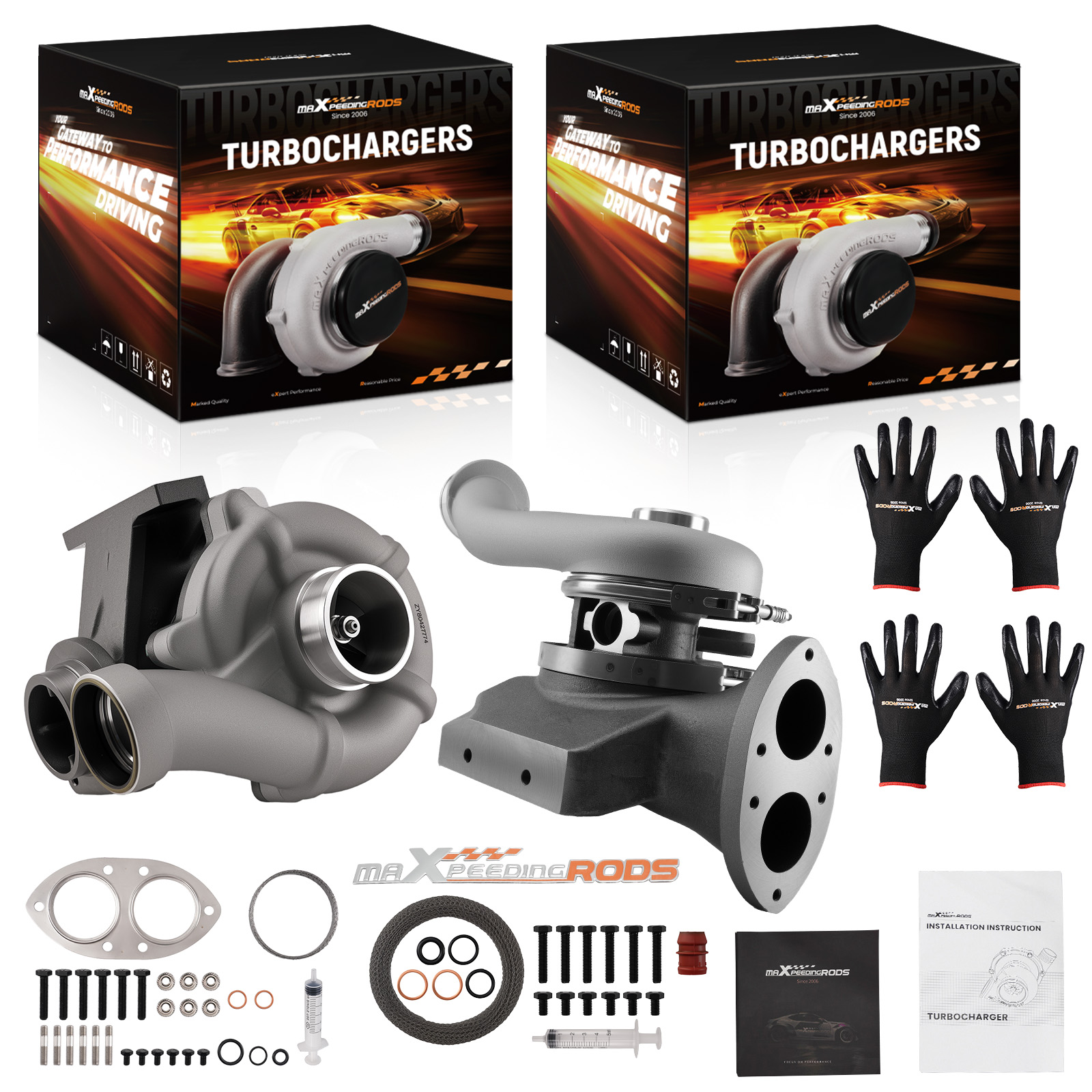 Turbo Set 2008-2010 for F250 F350 F450 F550 6.4L Powerstroke High + Low Pressure