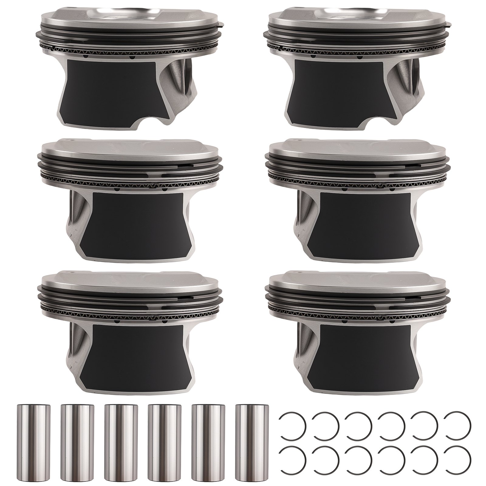 6PCS Piston Set 94mm for Chevy Traverse Camaro 3.6L 2009-2015 12616971