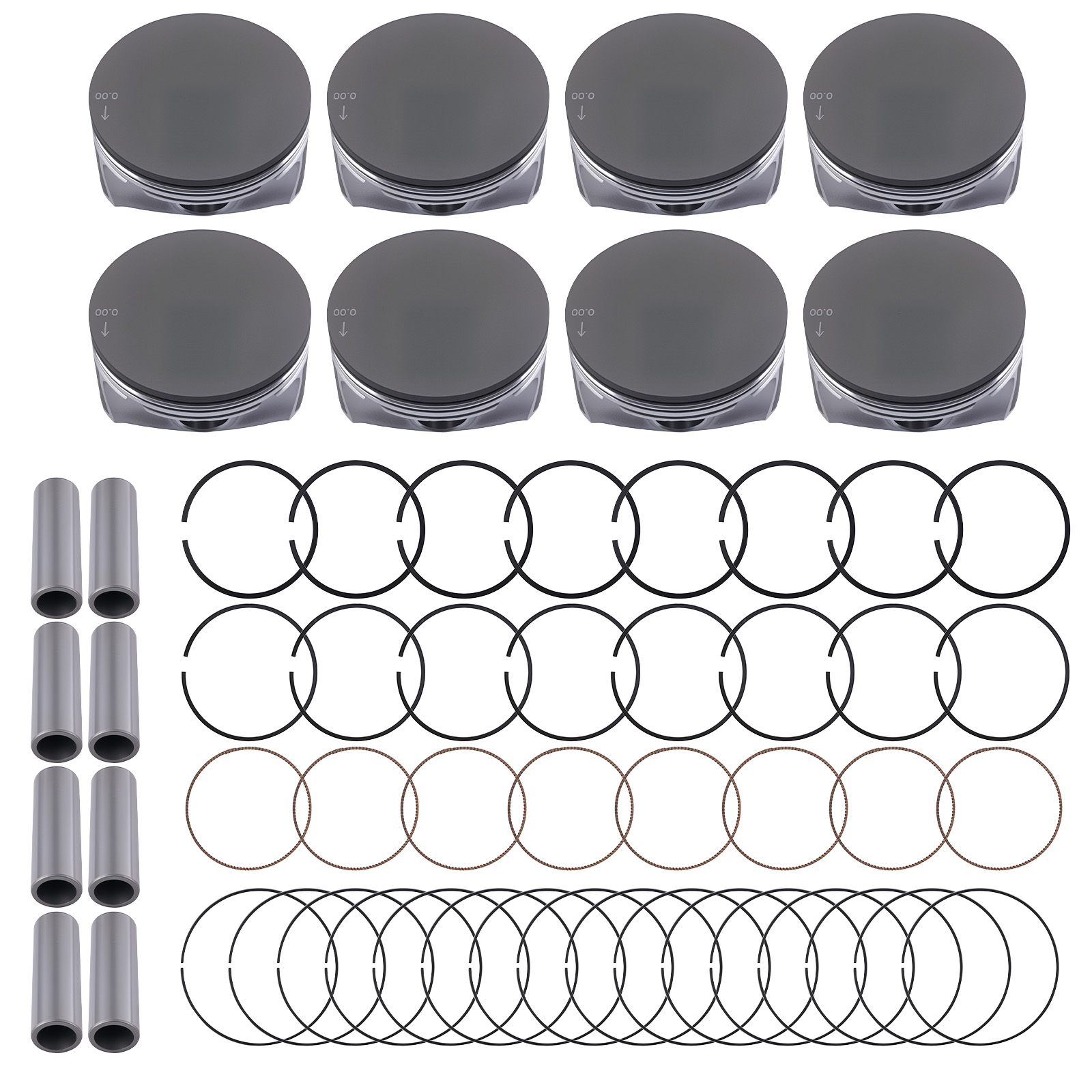 V8 Engine Pistons for Chrysler 300 Dodge Challenger 5.7L 2009-2016 68046210AA