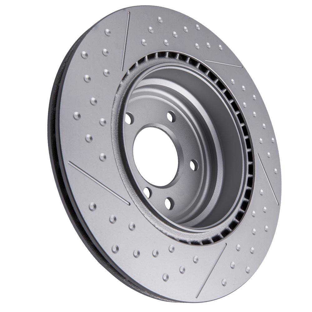 Silver Passenger Rear Brake Rotors Dics for BMW E90 E92 E93 LCI 3.0T