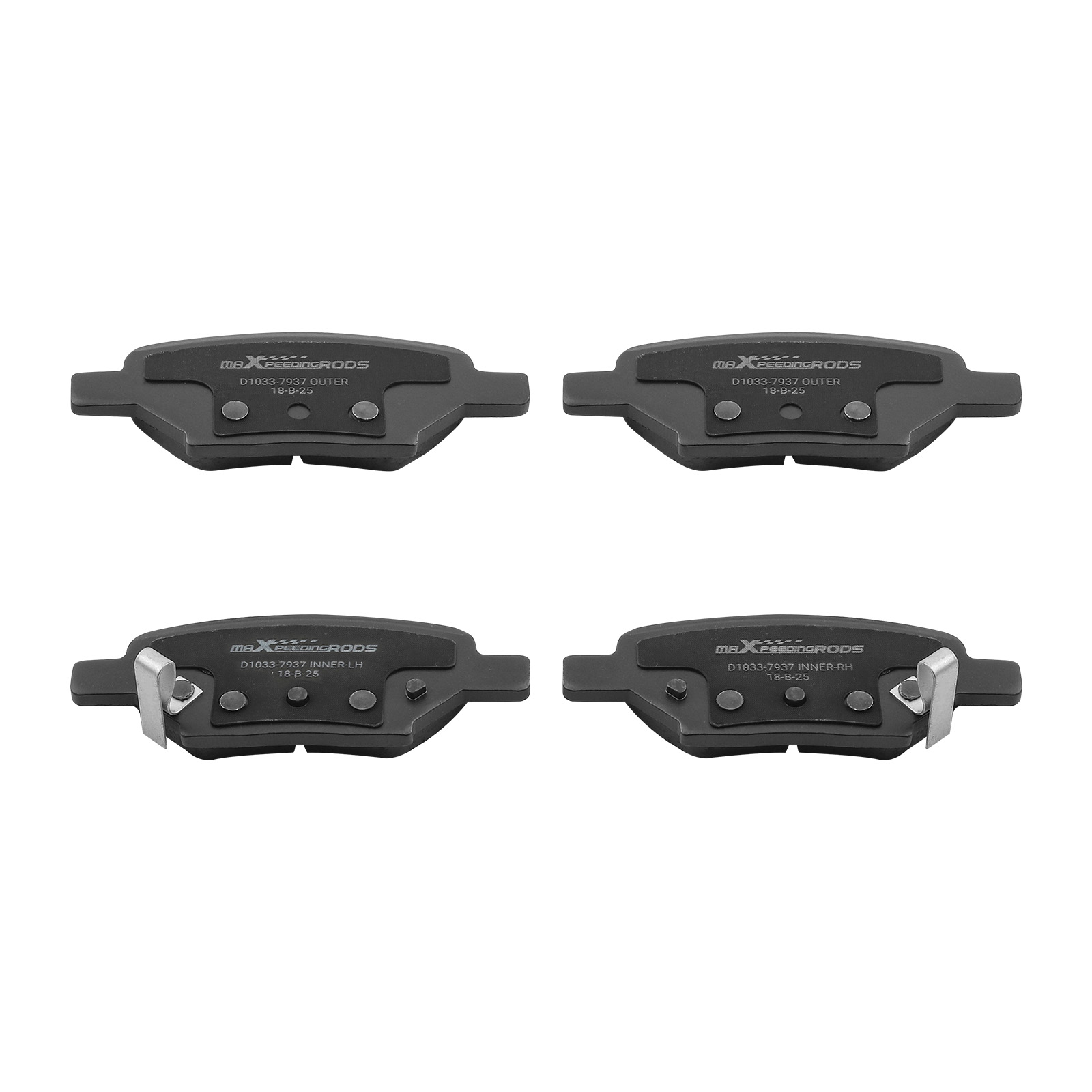 Front Rear Brake Rotors+Brake Pads Set for Chevrolet Malibu 2006-2012 S-55094