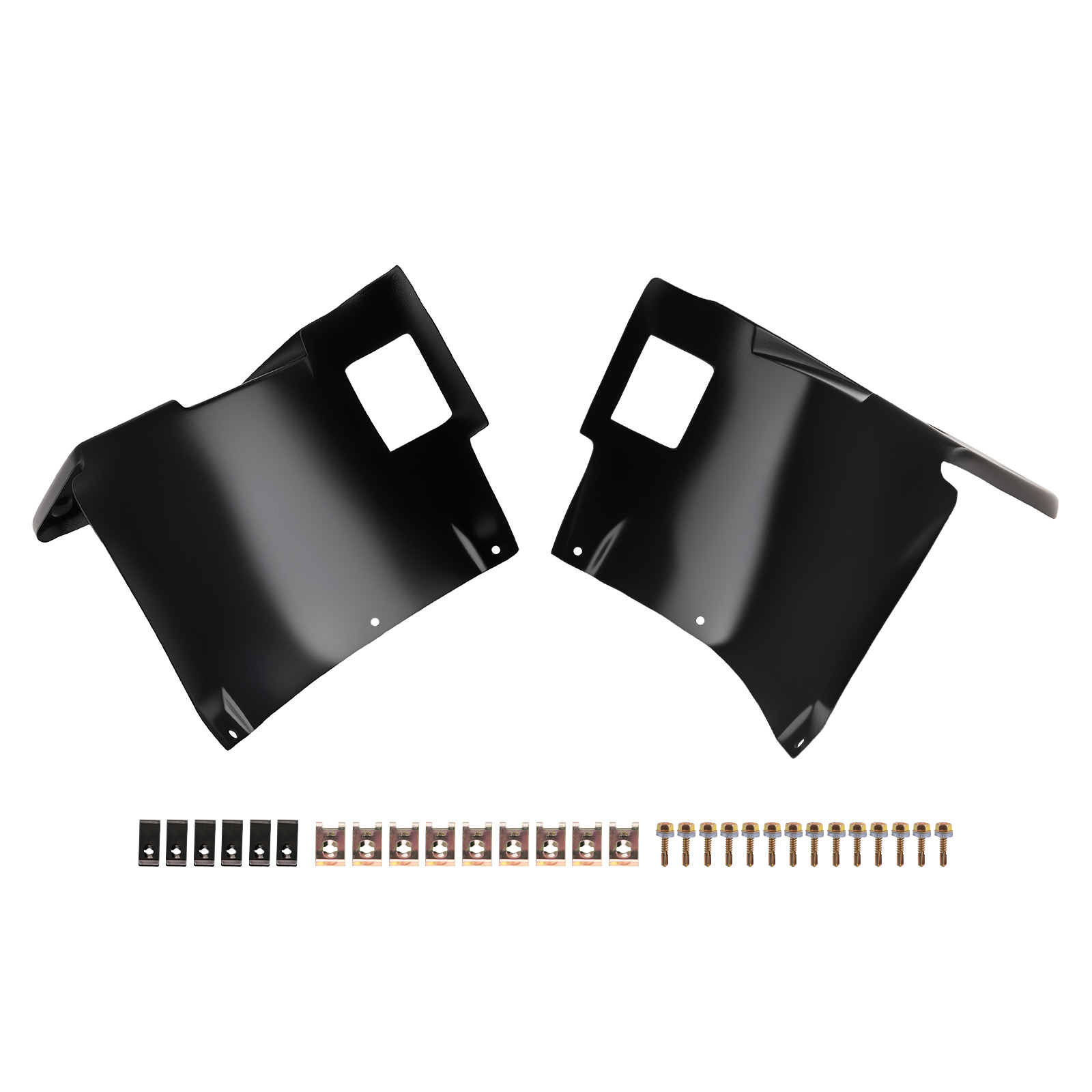 2x Front Bumper Guard Shield Set for BMW E39 M5 1996-2004 51712694832 Black