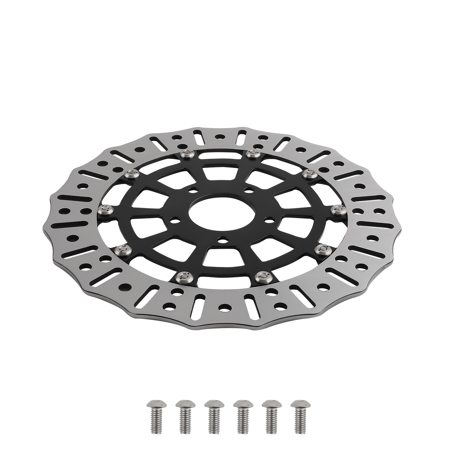Black Front Brake Disc for Harley-Davidson Sportster/ Iron 883 2014-2024 299mm