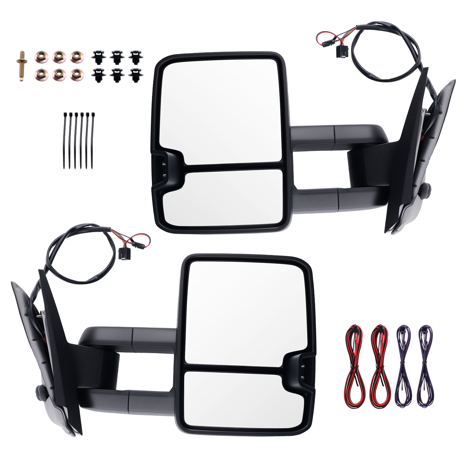 Chrome Side Mirror for GMC Yukon XL 2007-2013 Towing Heated Power Signal