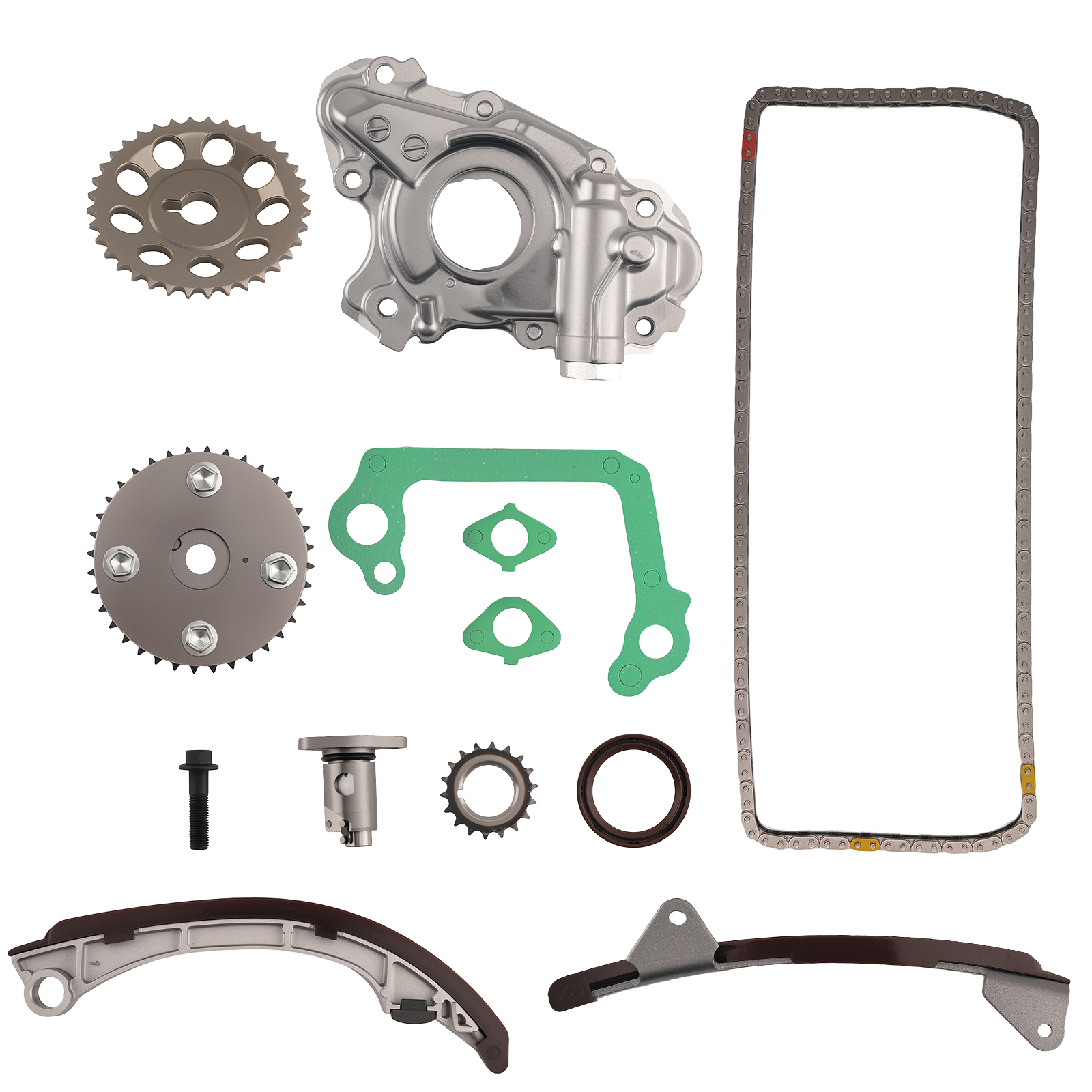 Engine Timing Kit for 00-08 Toyota Corolla 1.8L DOHC 1ZZFE Engine w/ Oil Pump