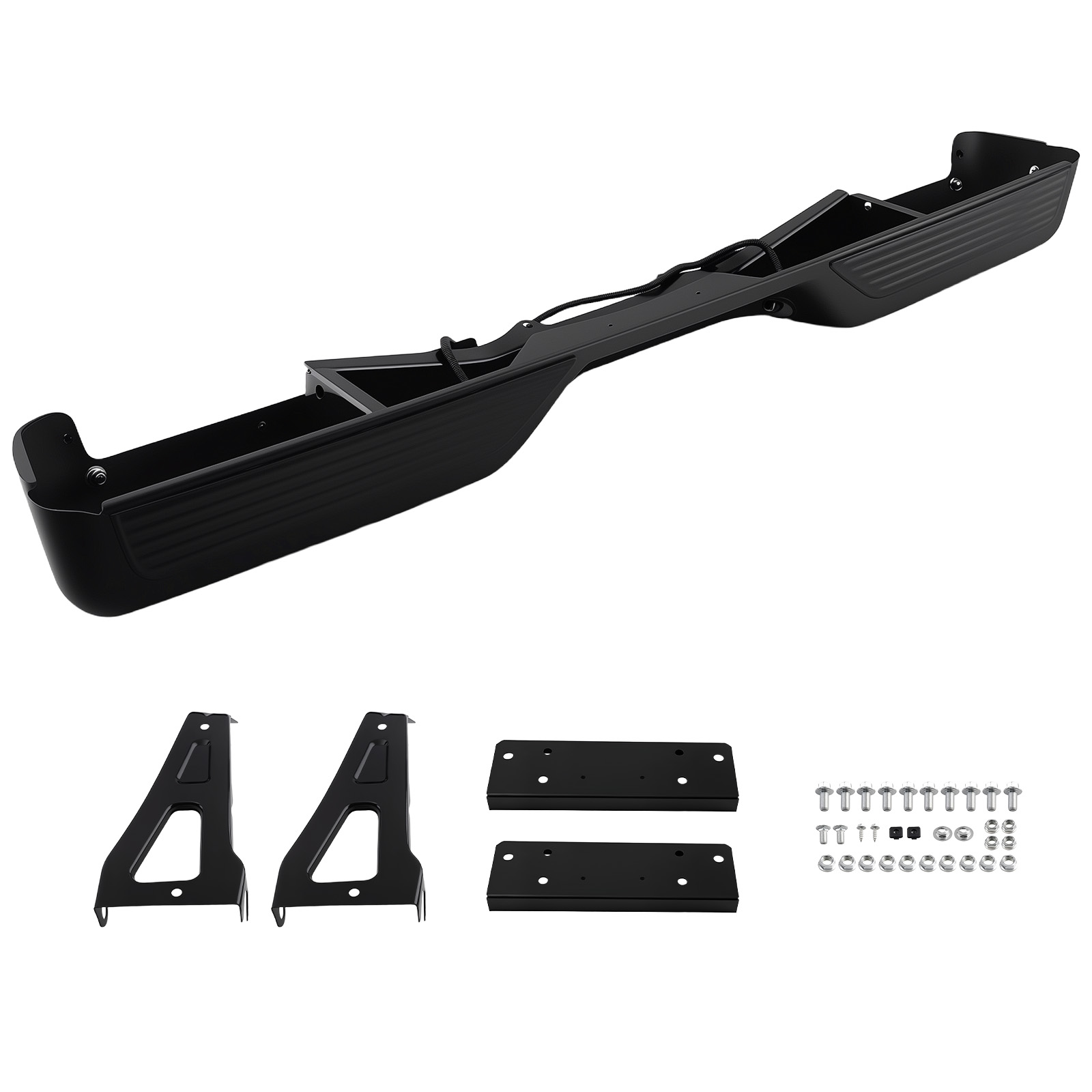 Rear Bumper Assembly for Dodge Dakota 1997-2004 55295674AB 55295675AB Black