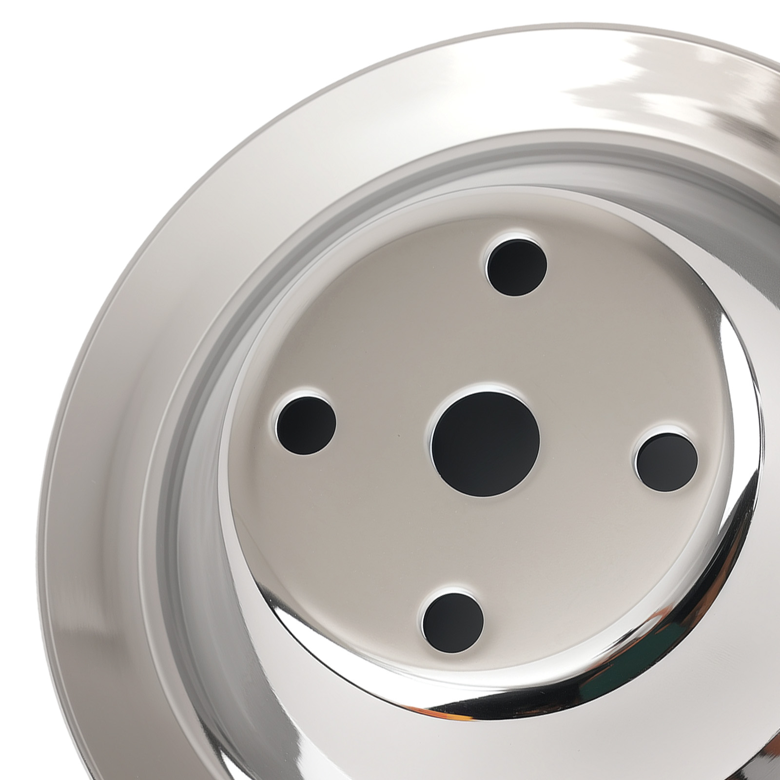 Water Pump Pulley Fit For SBC Small Block Chevy 2 Groove Kit 283 engines Chrome