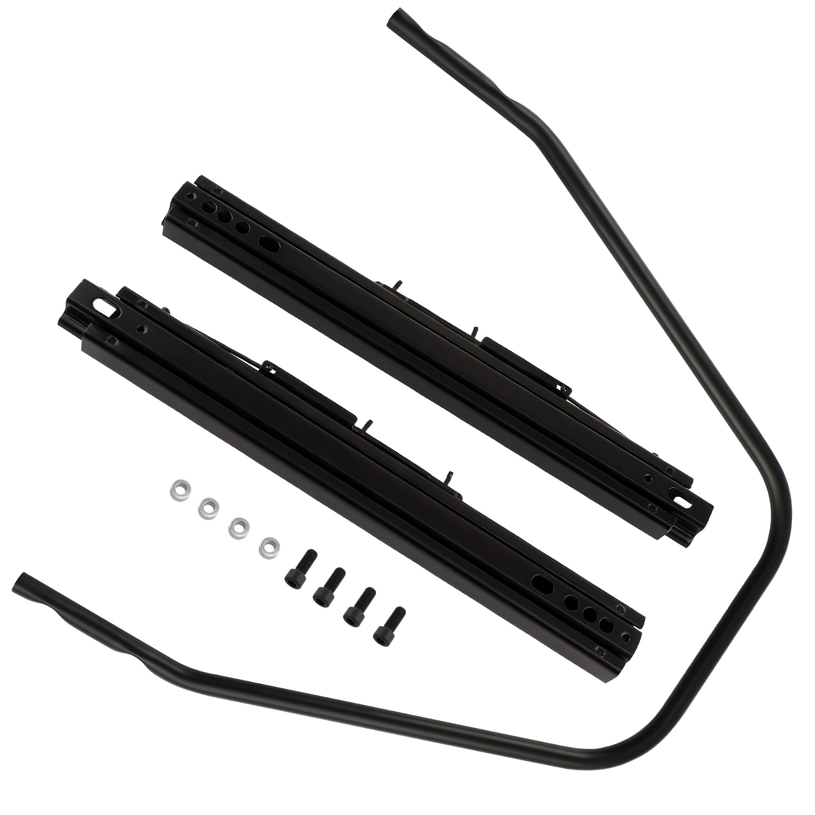 Universal Sliders Dual Locking Car Seat Base Rail Brackets Bucket Seats Single
