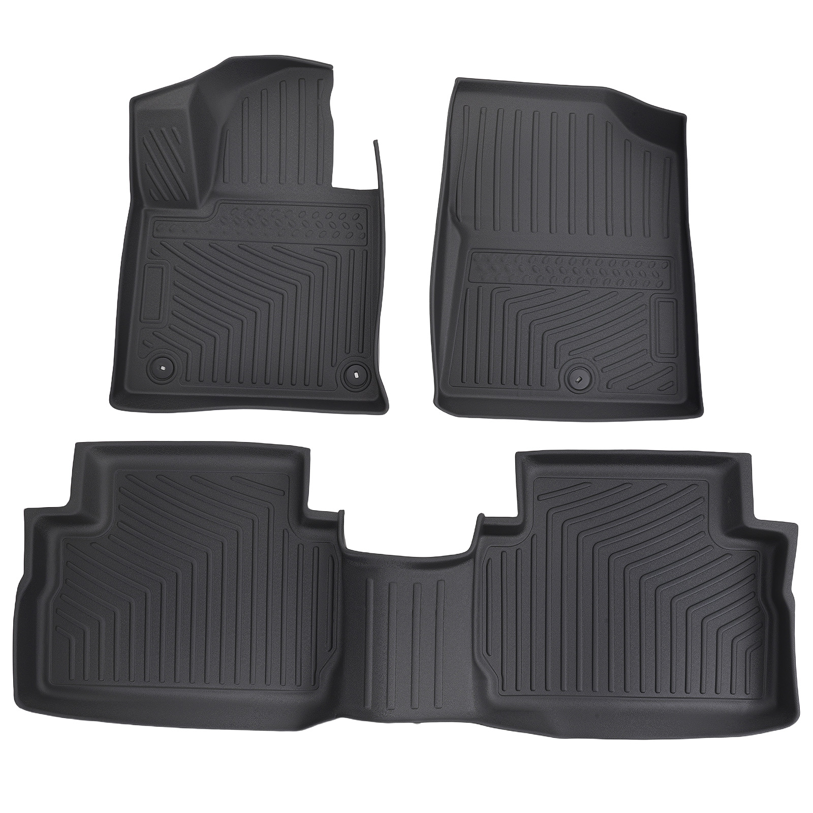 Carpet Floor Mats for Hyundai Santa Fe 5 Seat 2021-2023 TPE Rubber Waterproof
