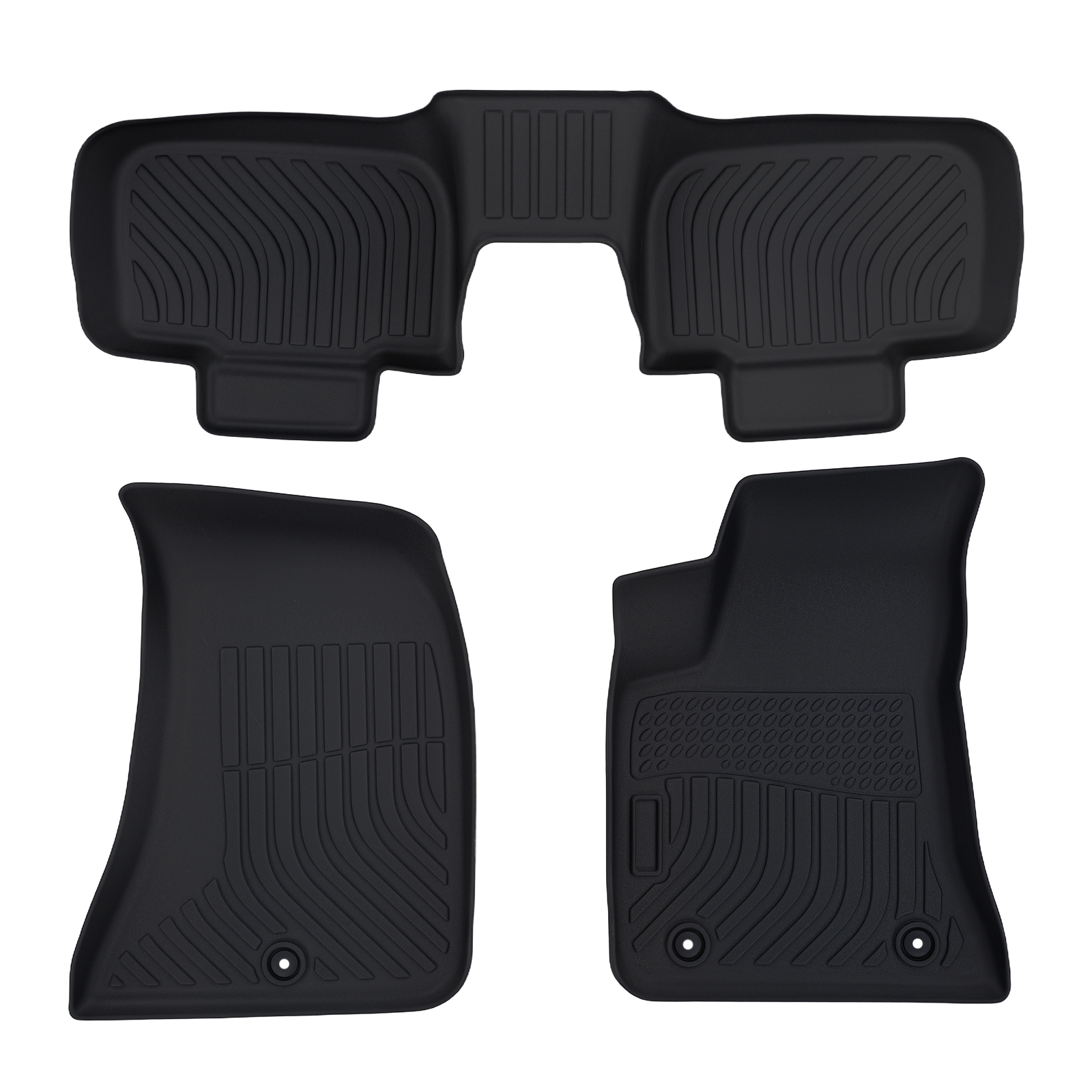 All Weather Black Floor Mats for Dodge Charger Chrysler 300 300C 2011-2023