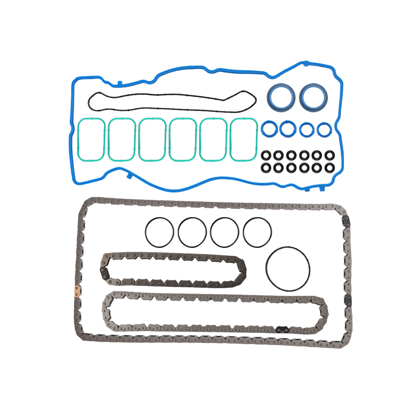 Lifters & Rocker Arms Set w/ Timing Chain for Jeep Wrangler 3.6L V6 2012-2015