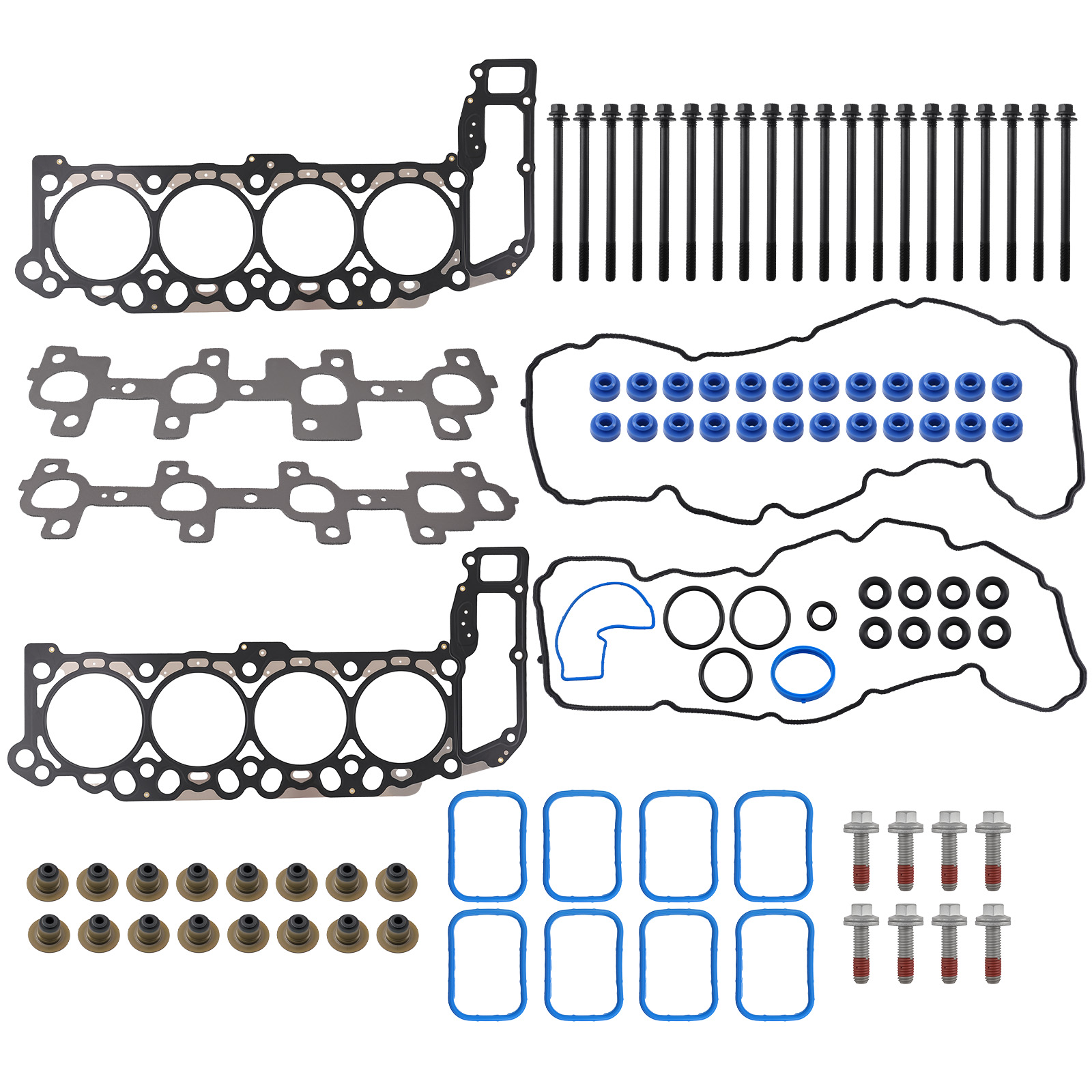 Engine Head Gasket Set w/ Valve Stem Seals for Dodge Ram 1500 4.7L 2004-2007