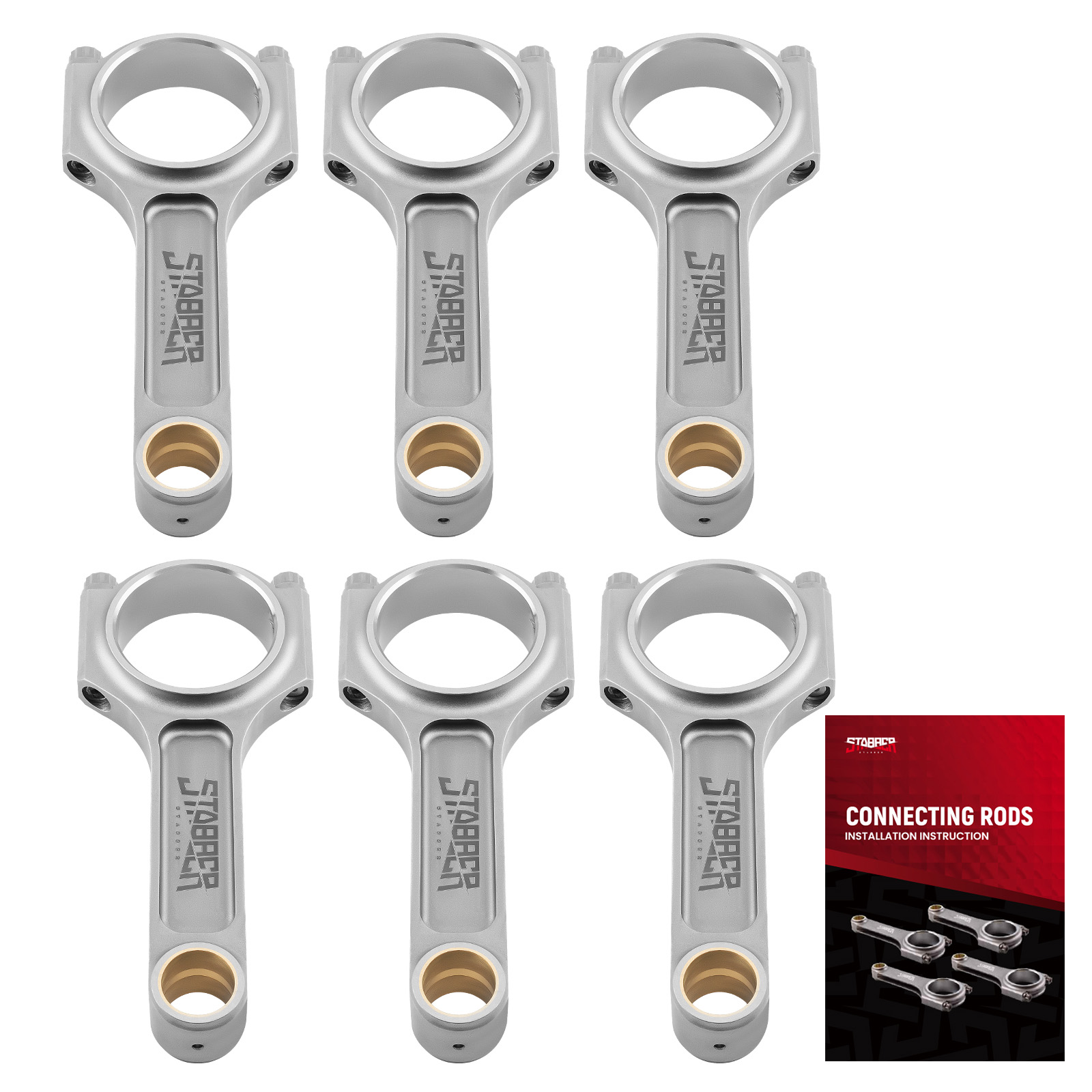 Engine Connecting Rods for Toyota Soarer Lexus SC300 Z30 3.0L 1991-2000 6PCS