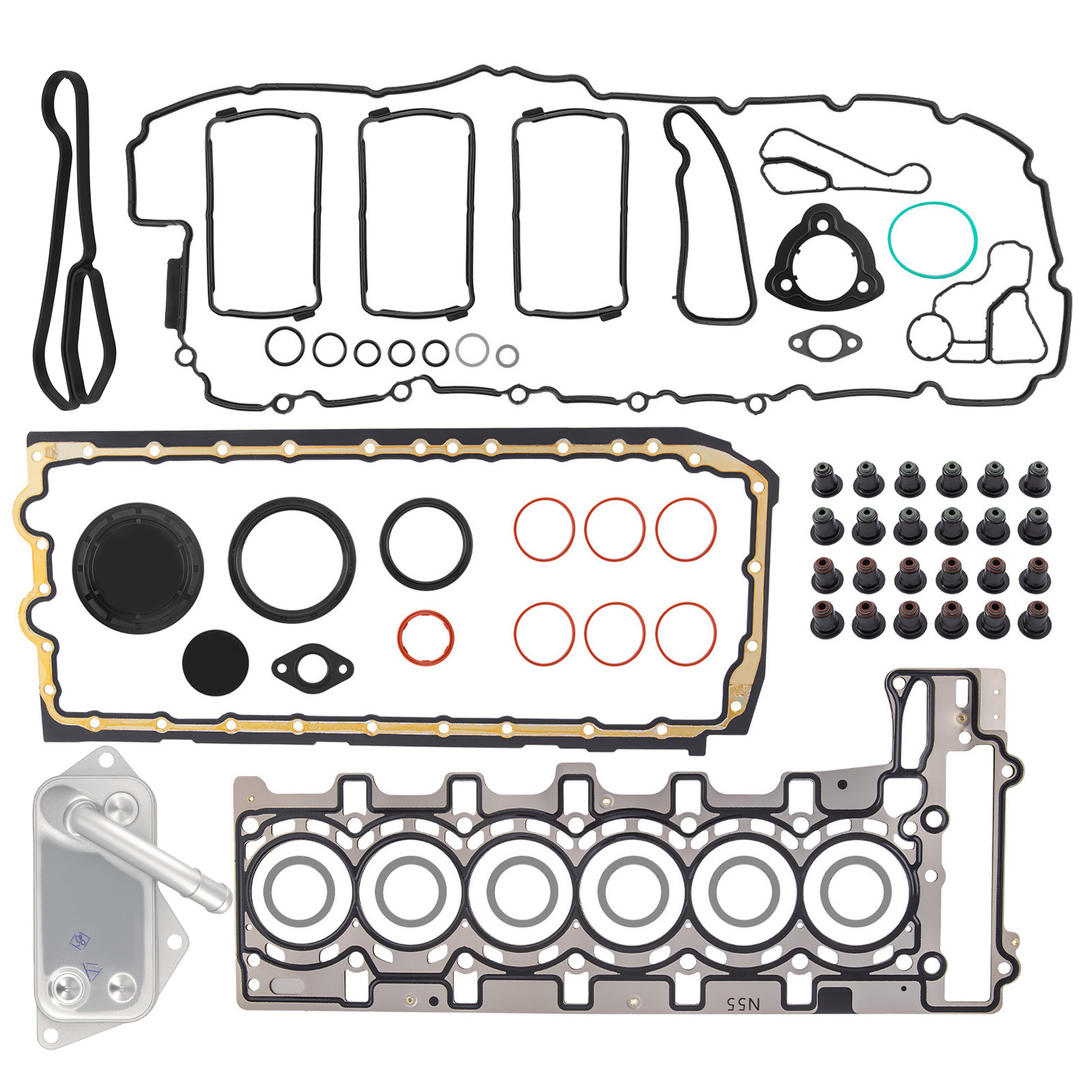 Engine Overhaul Gasket Set for BMW F10 535i N55B30A 3.0L Turbo 2010-2016