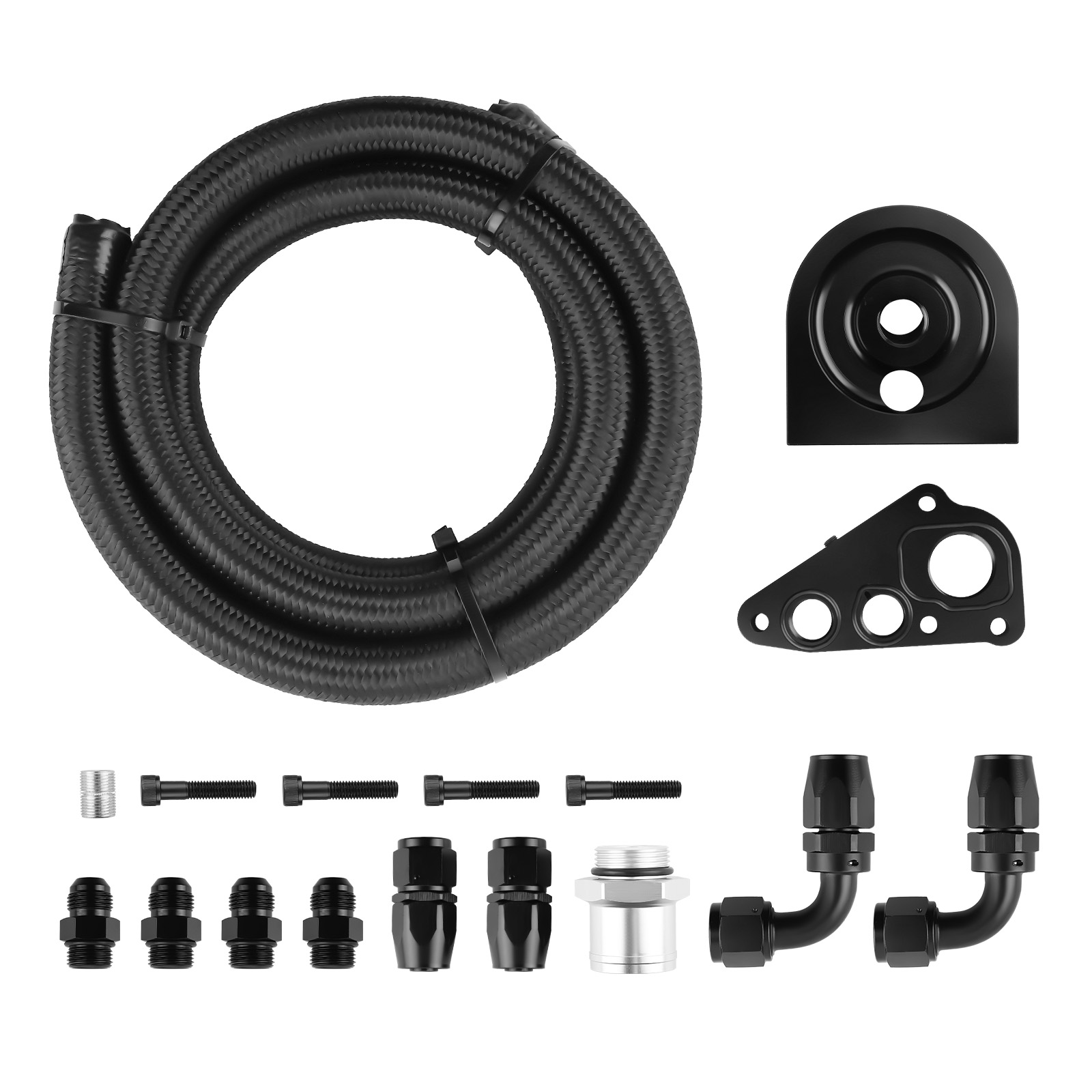 10AN Oil Filter Relocation Kit  For All 4.6L 5.4L Ford Modular V8 Engine