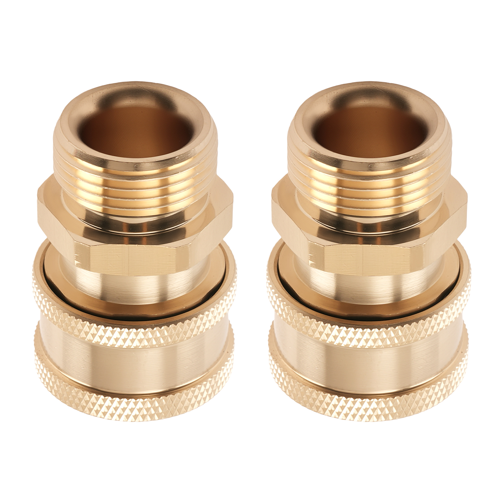 2 Set M22-14mm to 3/8'' Quick Connect Pressure Washer Adapter M22 Swivel 5000PSI