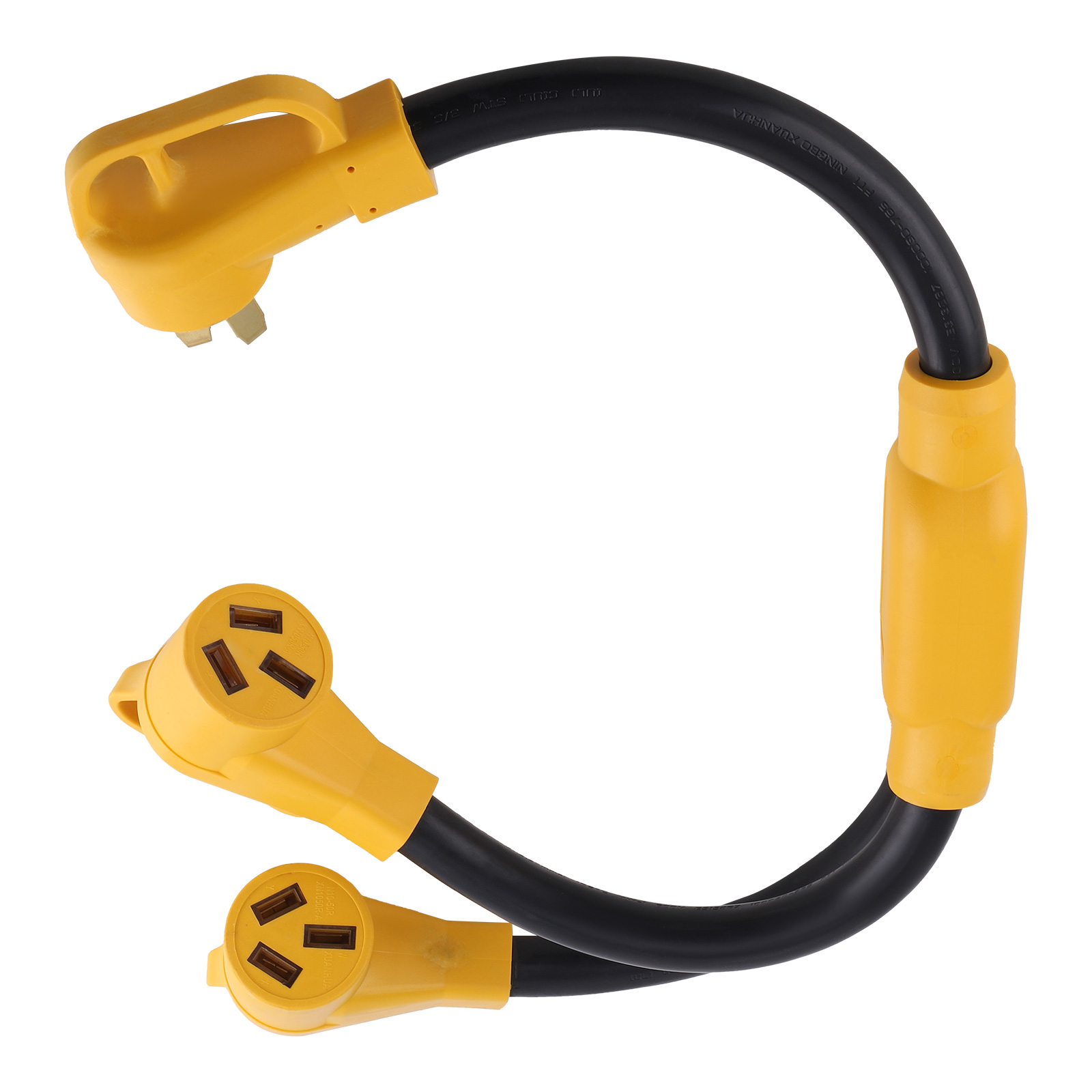 Three-hole Power Cord Y-adapter 10-50P to 2X 10-50R For EV Charger 3 Feet