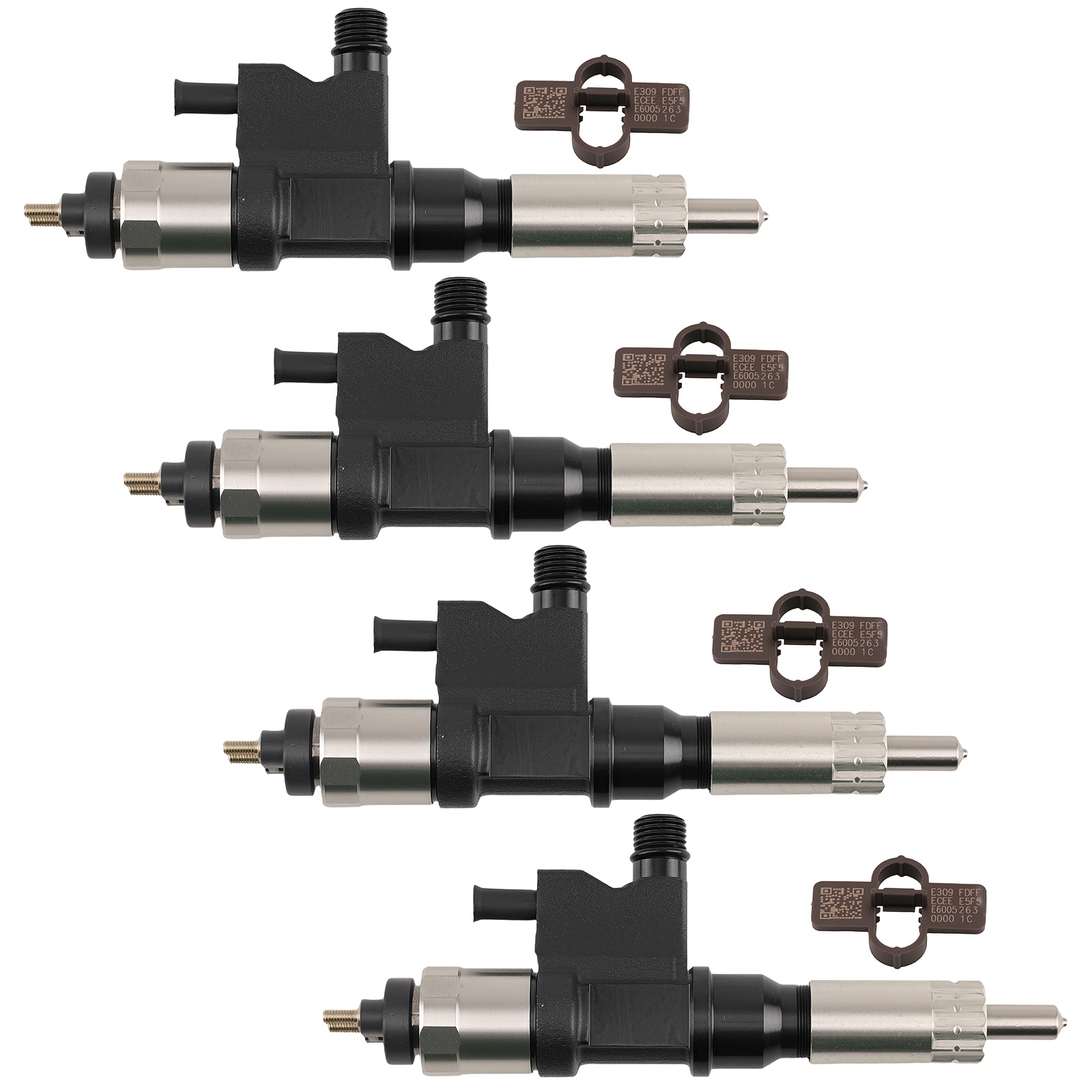 4PCS Fuel Injector Set for Isuzu NPR NPR-HD 4HK1 5.2L 01-07 095000-5471