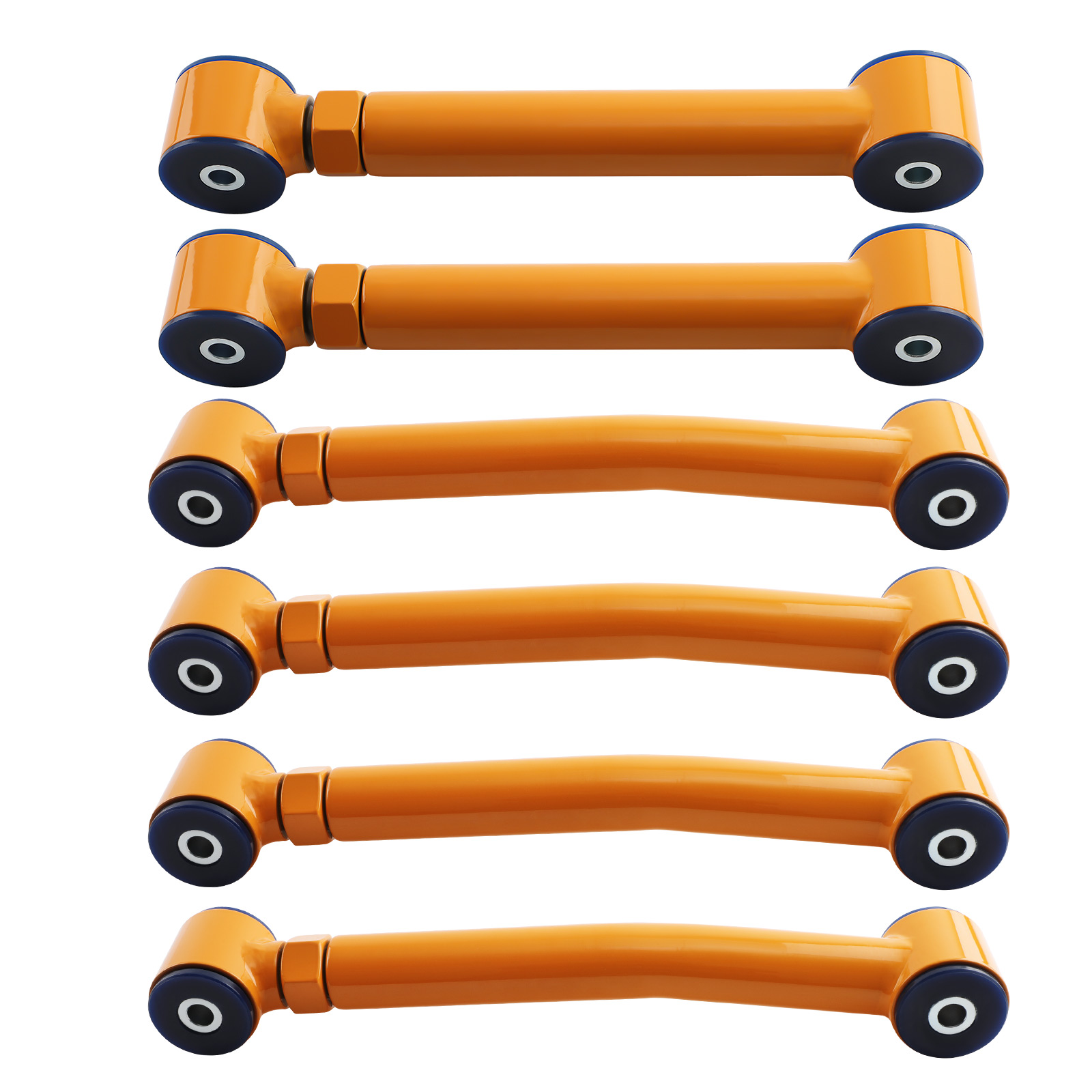 8pc Front Rear Upper lower Adjustable 0-8 inch Control Arms For Jeep Wrangler TJ