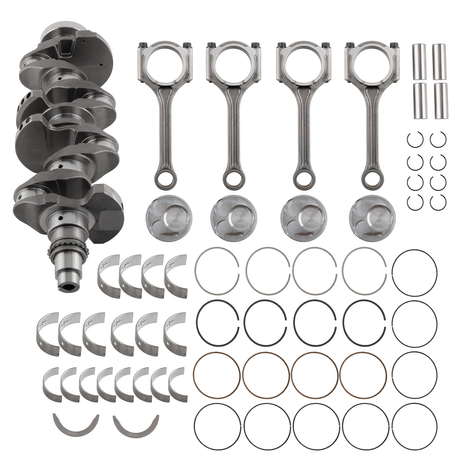 G4NC Engine Crankshaft & Con Rod & Pistons & Bearings Kit For Hyundai Kia 2.0L