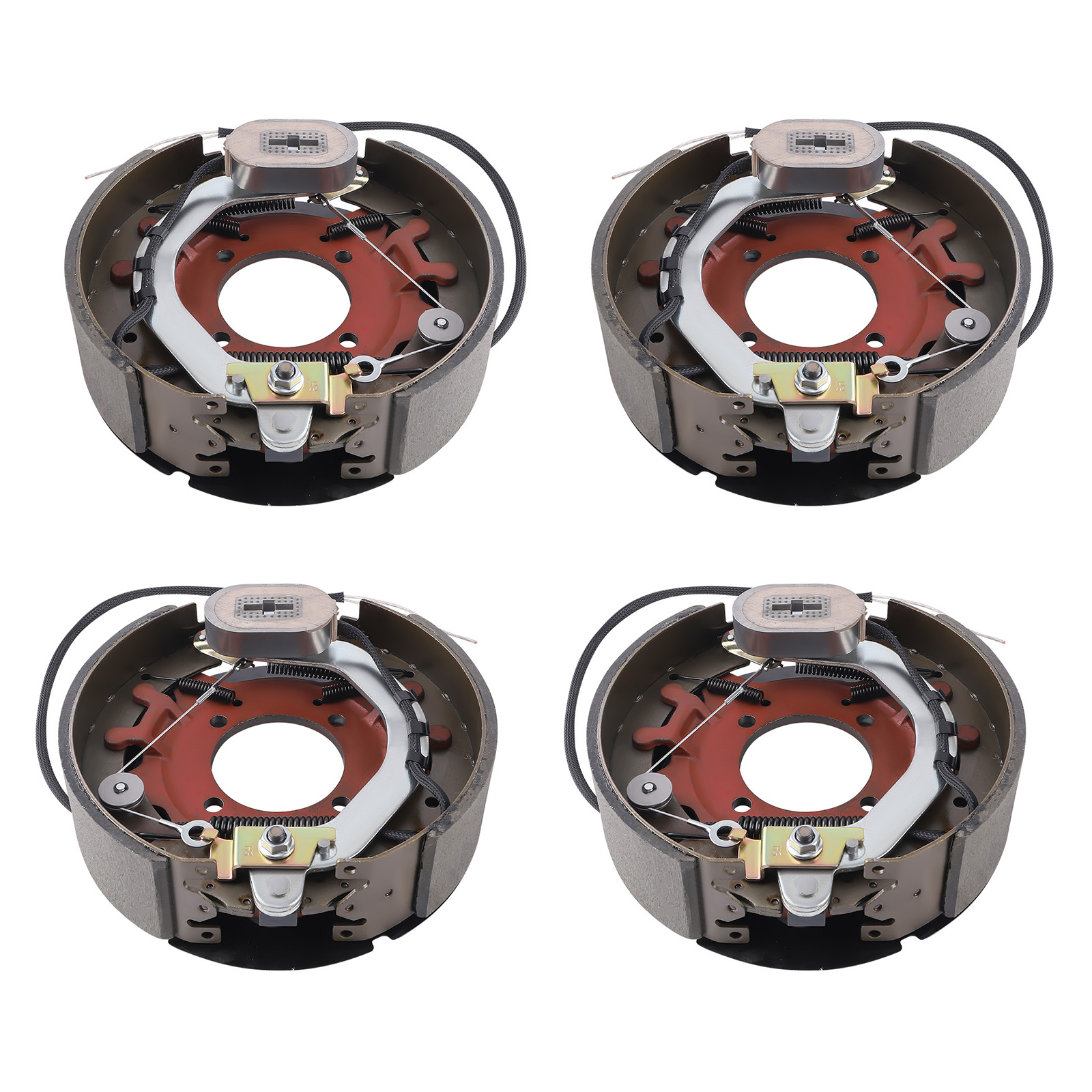 4pcs 12-1/4 x 3-3/8 lbs Electric Trailer Backing Plate Brake for Dexter 8K Axle