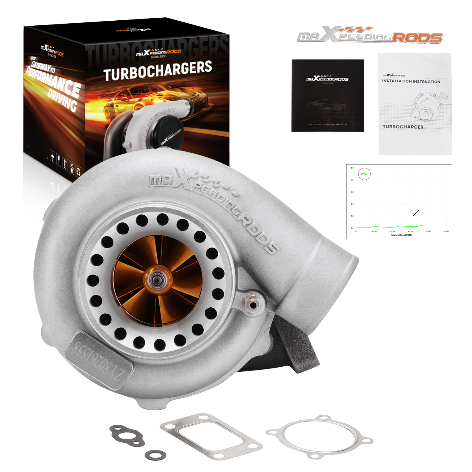 Street Billet GT35 GT3582 Turbo Cast Turbine T3 4-Bolt