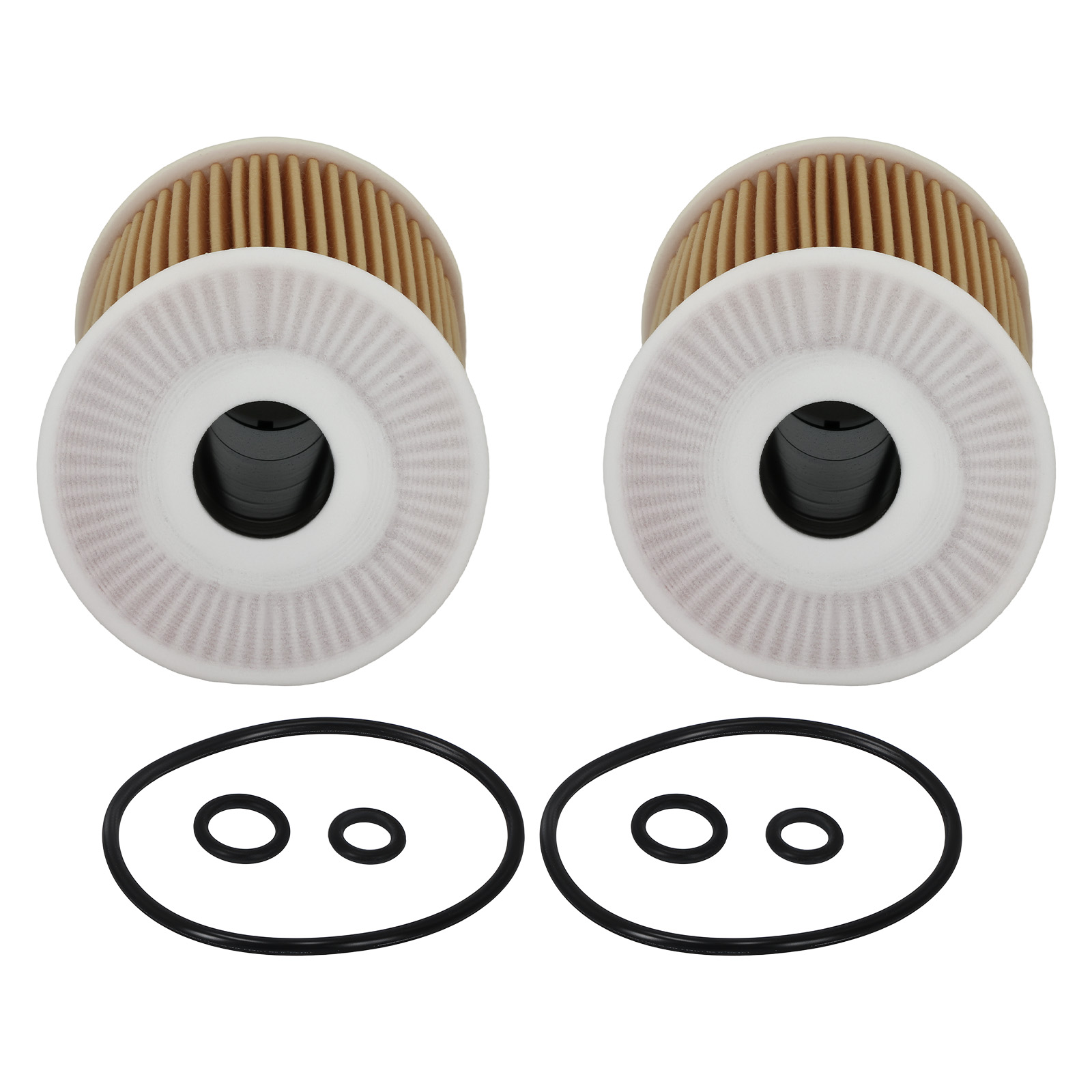 2x Engine Oil Filter With O-Ring for VW Passat 2.0L TDI 2012-2014 03L115562